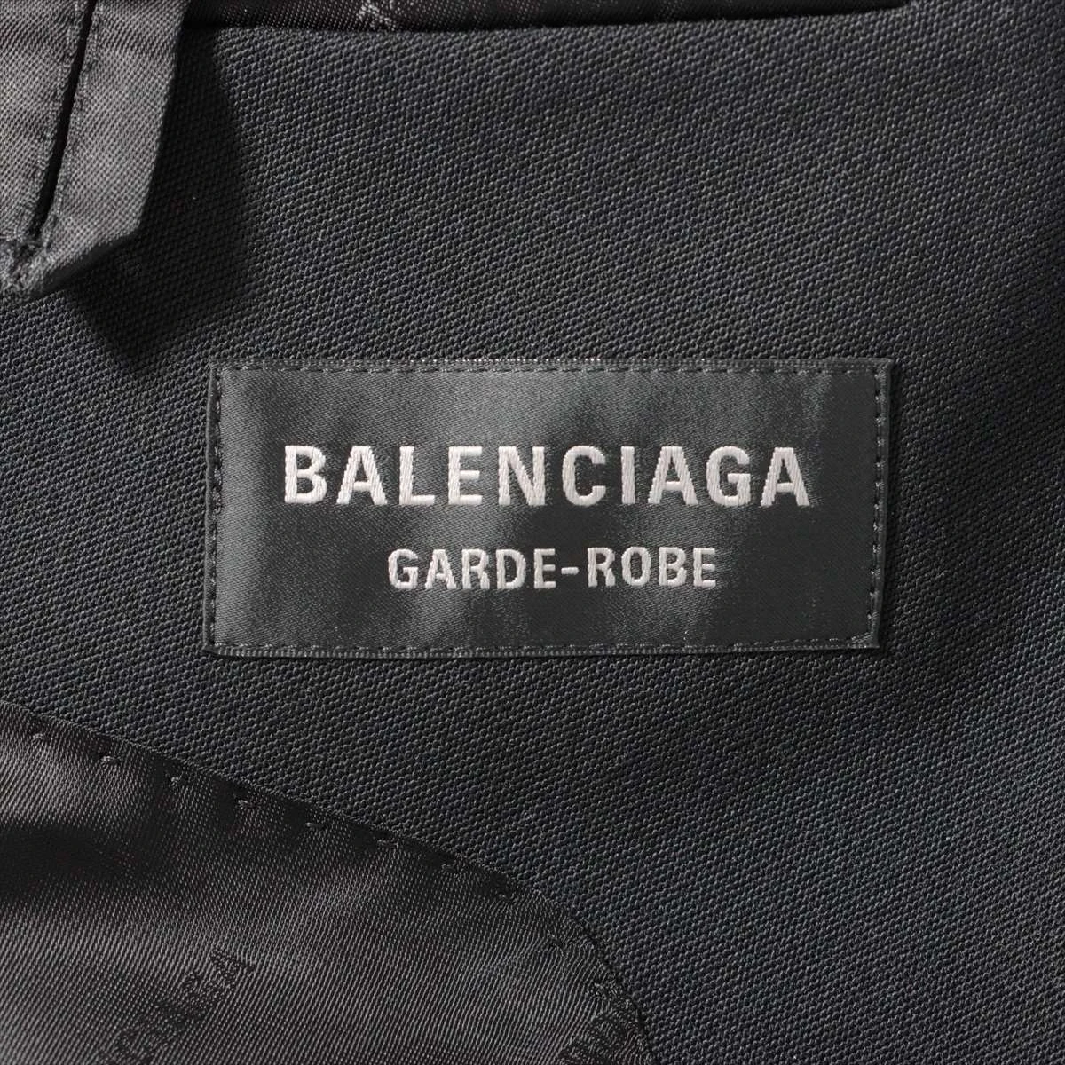 美品　バレンシアガ　18年 ポリエステル×レーヨン ジャケット 48 タグ付 BALENCIAGA(バレンシアガ) Suspended Shoulder Jacketテーラード