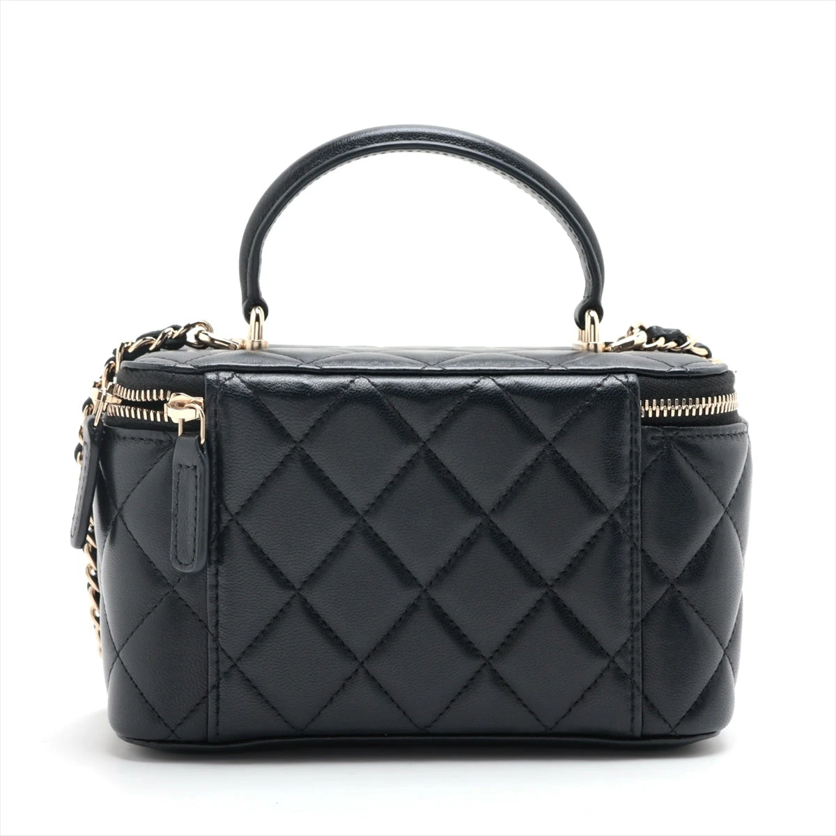 シャネル ショルダーバッグ バニティ ラムスキン ロゴ チェーン CHANEL 【未使用品】CHANEL シャネル ミニバニティ チェーン
