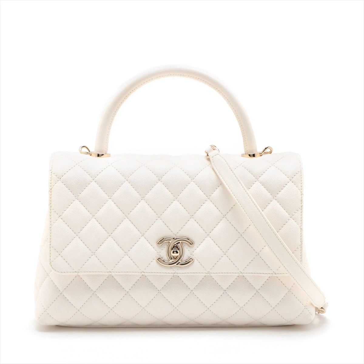 CHANEL ココハンドル29 キャビアスキン CHANEL シャネル ココハンドル29 チェーンショルダー ゴールド