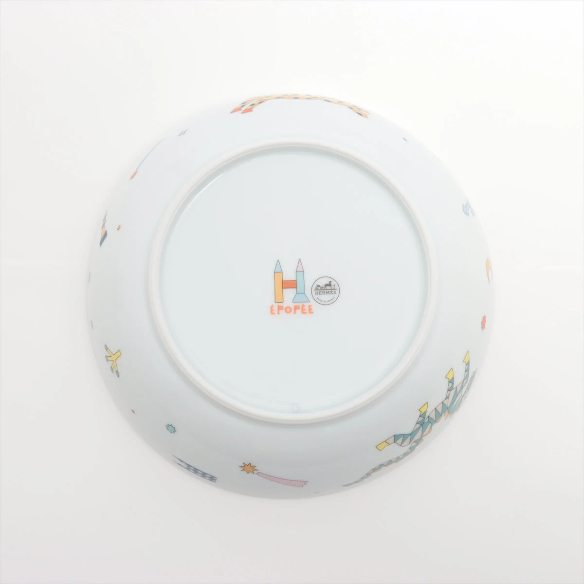 エルメス エポペ その他 陶器 マルチカラー 食器4点セット