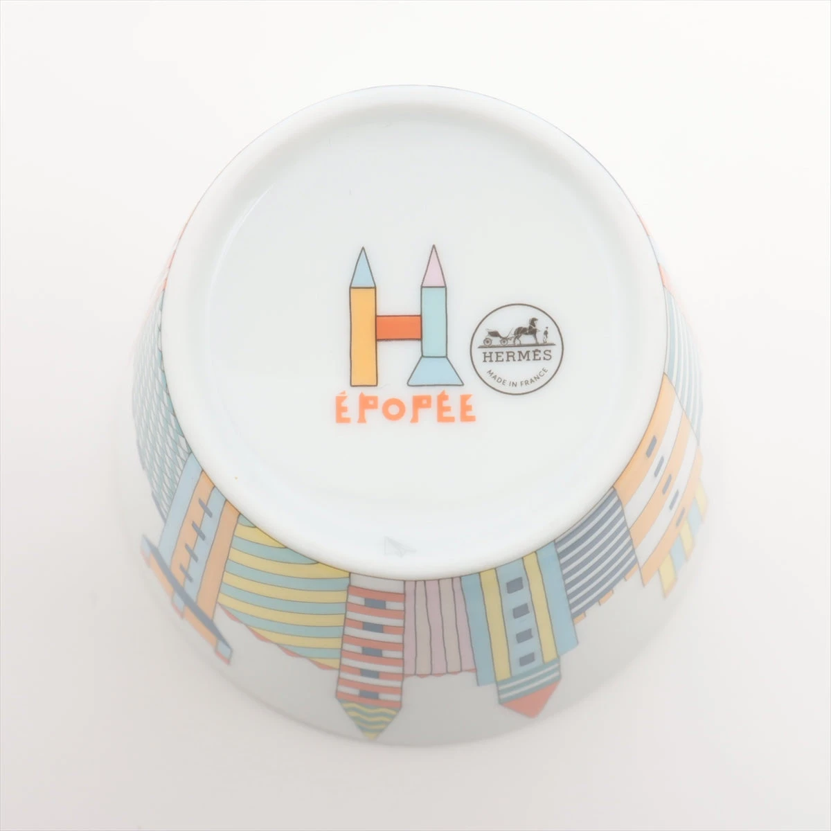 エルメス エポペ その他 陶器 マルチカラー 食器4点セット