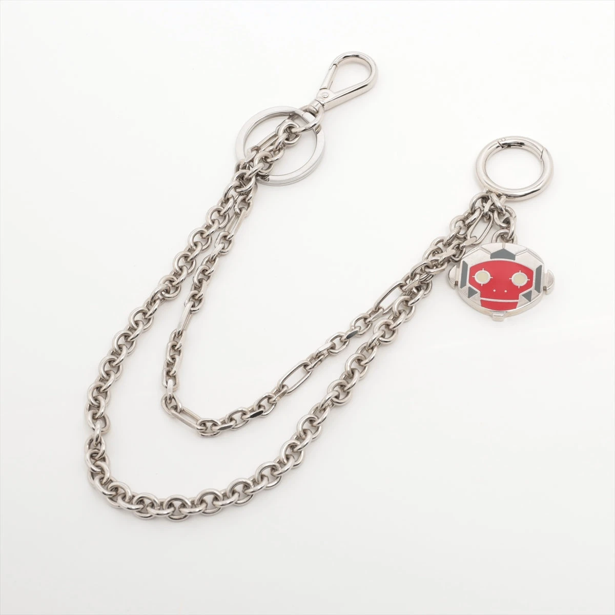美品　プラダPRADA　ロボット　ウォレットチェーン/キーホルダー2PS033 美品 プラダPRADA ロボット ウォレットチェーン/キーホルダー