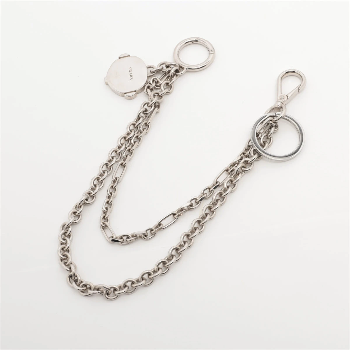 美品 PRADA プラダ ウォレットチェーン 2PS033 シルバー 美品 PRADA プラダ ウォレットチェーン 2PS033 シルバー - メルカリ
