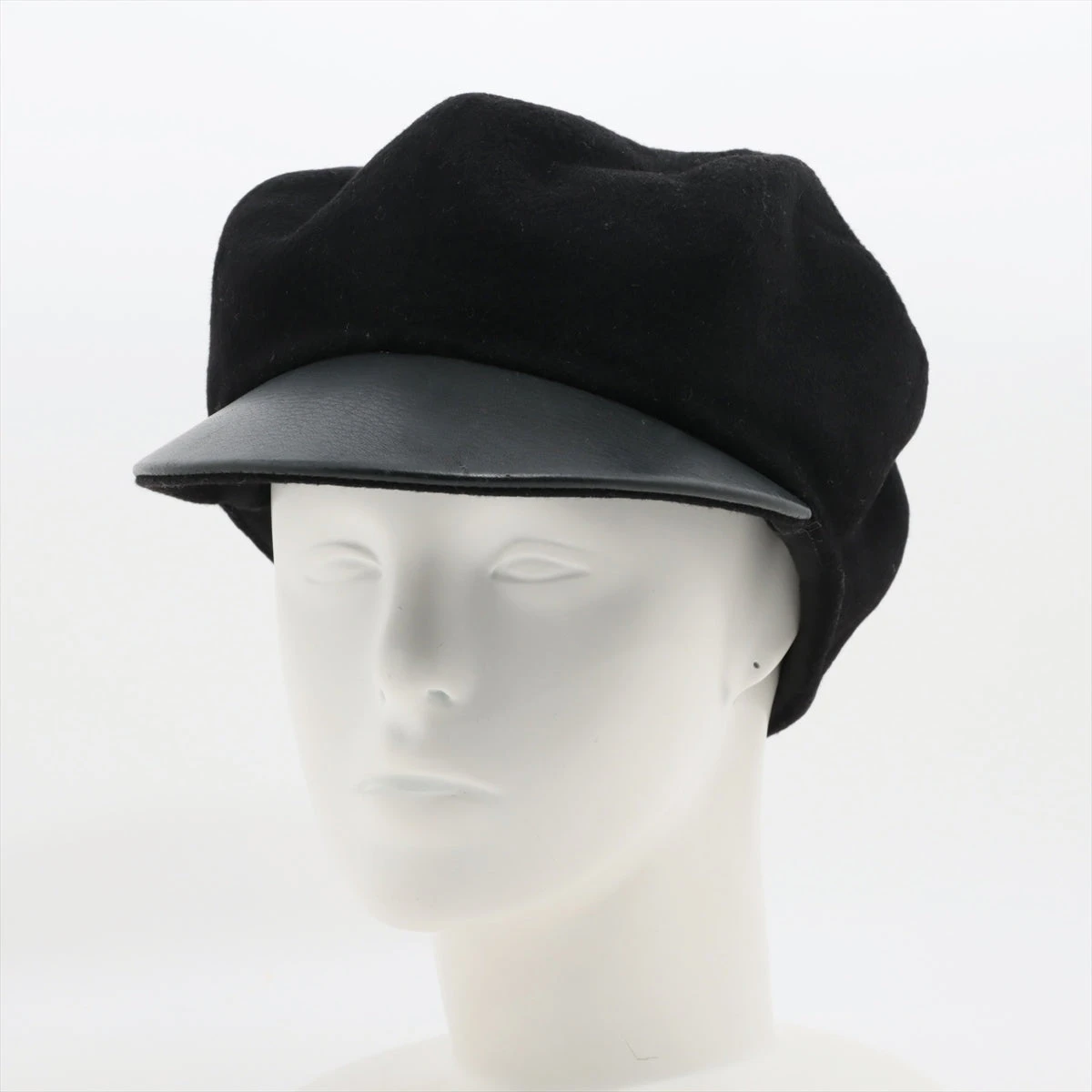 冬ギフト セ キャスケット エルメス 59 AP073234｜中古 ブラック カシミヤ 帽子