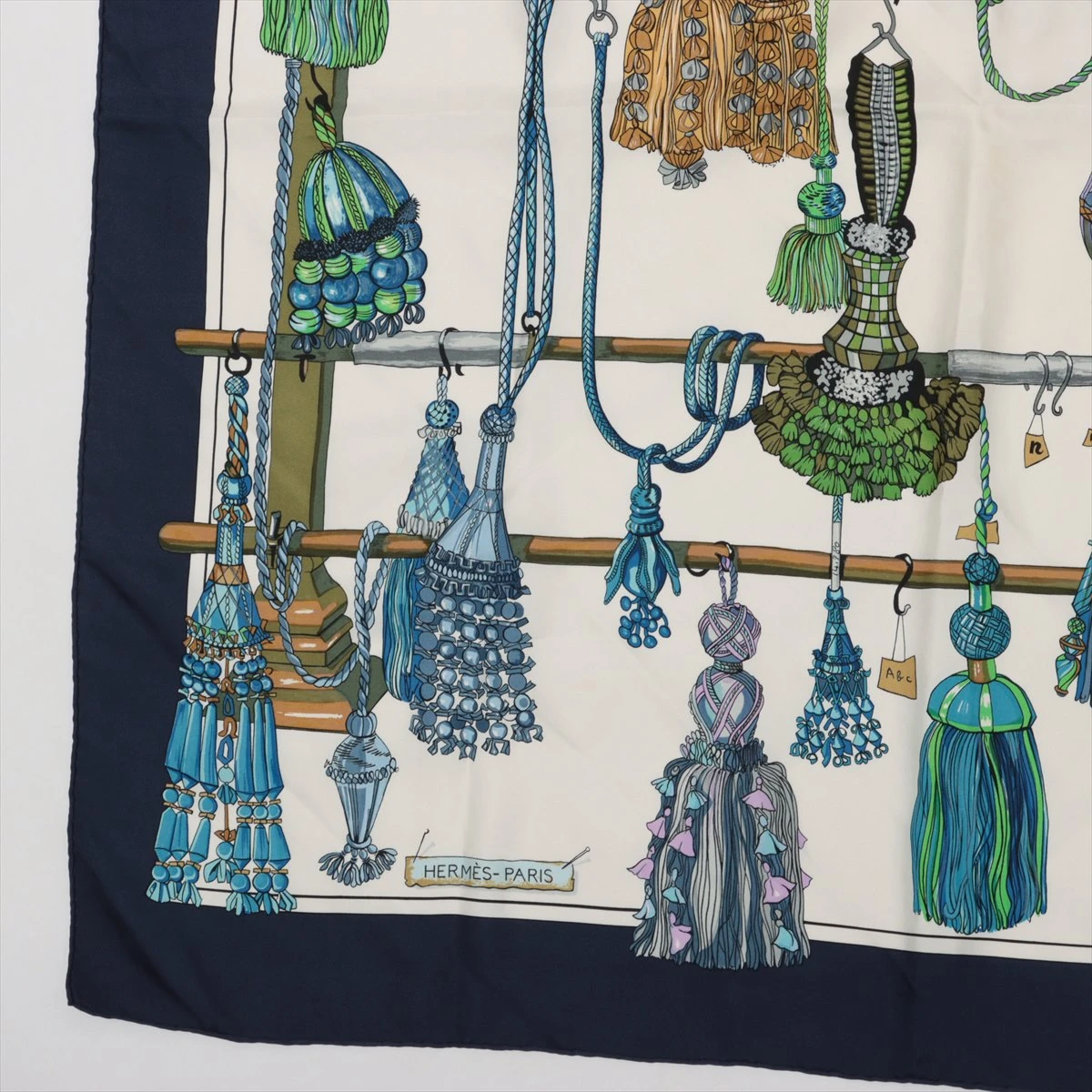 エルメス カレ90 Passementerie 紐飾り スカーフ シルク