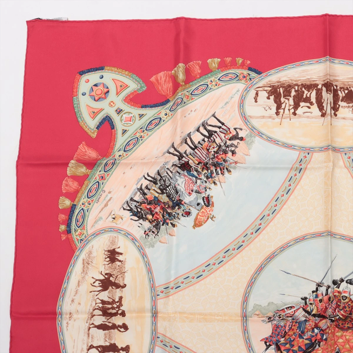 エルメス カレ90 CAVALIERS PEULS プール族の騎手 スカーフ