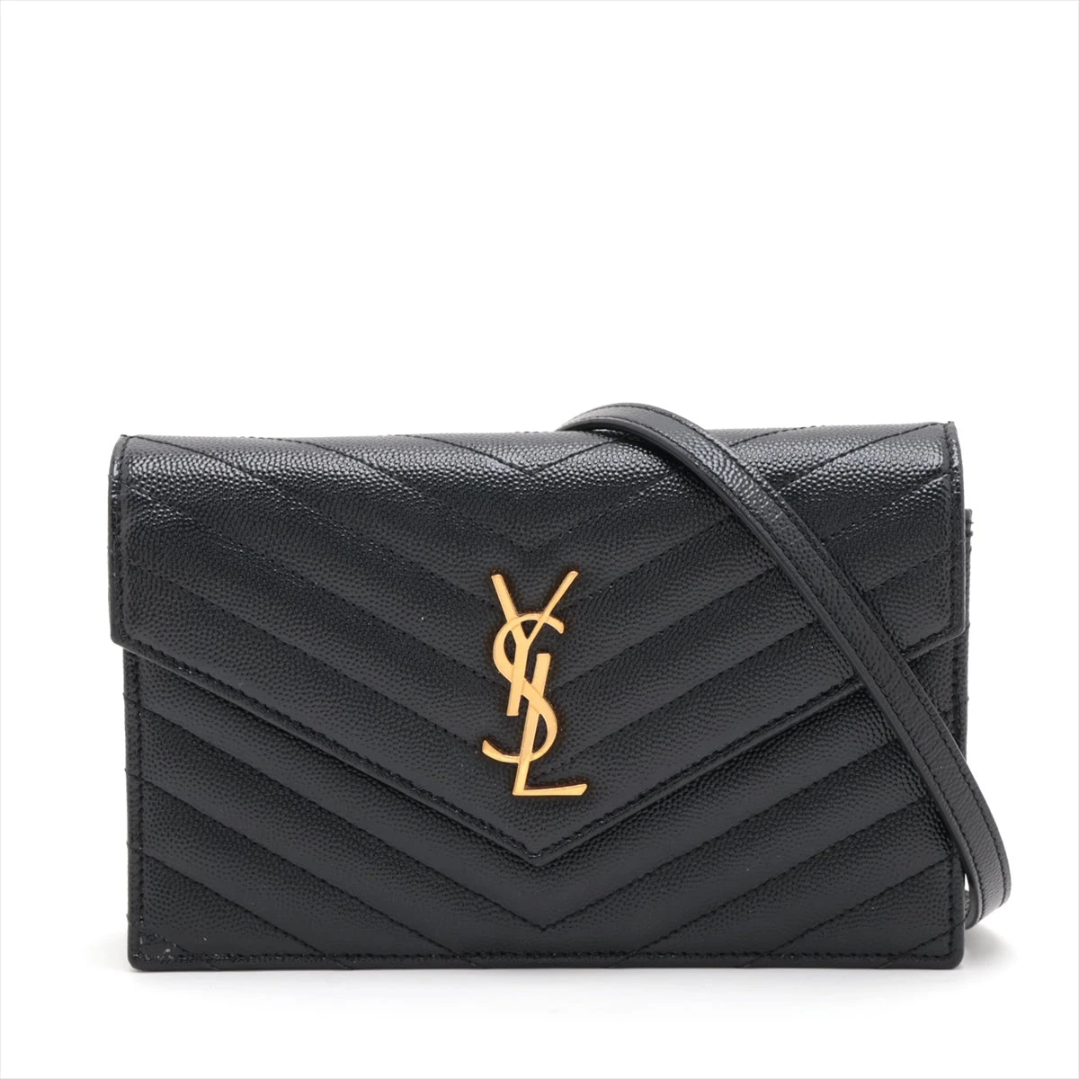 ♦Saint Laurent♦エンベロープ チェーンウォレット☆ SAINT LAURENT】モノグラム エンベロープ チェーンウォレット