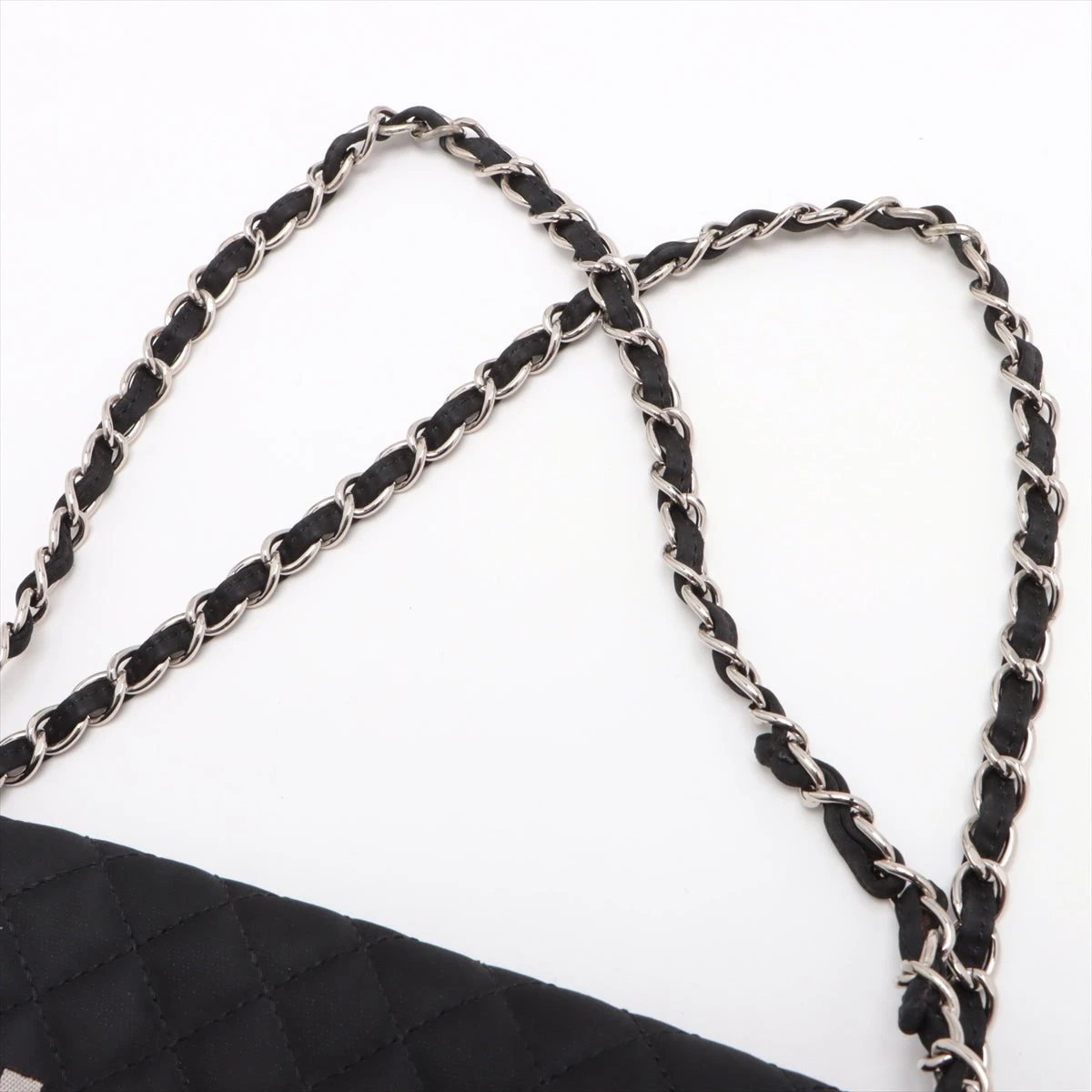 CHANEL バングル 黒 ダブルCロゴ チェーンデザイン yamamoto7887_20586-00