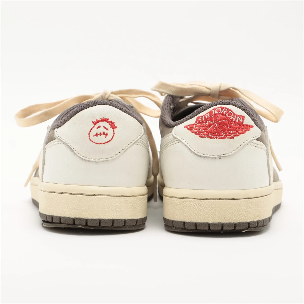 ナイキ×トラヴィススコット AIR JORDAN 1 レザー スニーカー