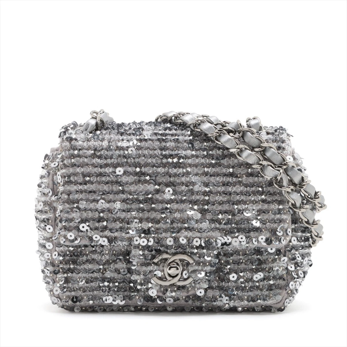 リボンが素敵】CHANEL メティエダール スパンコール クラッチ
