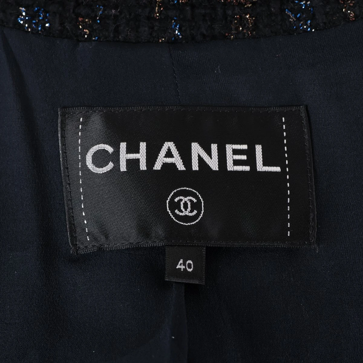 シャネル ココボタン コットン×ウール ジャケット 40 レディース