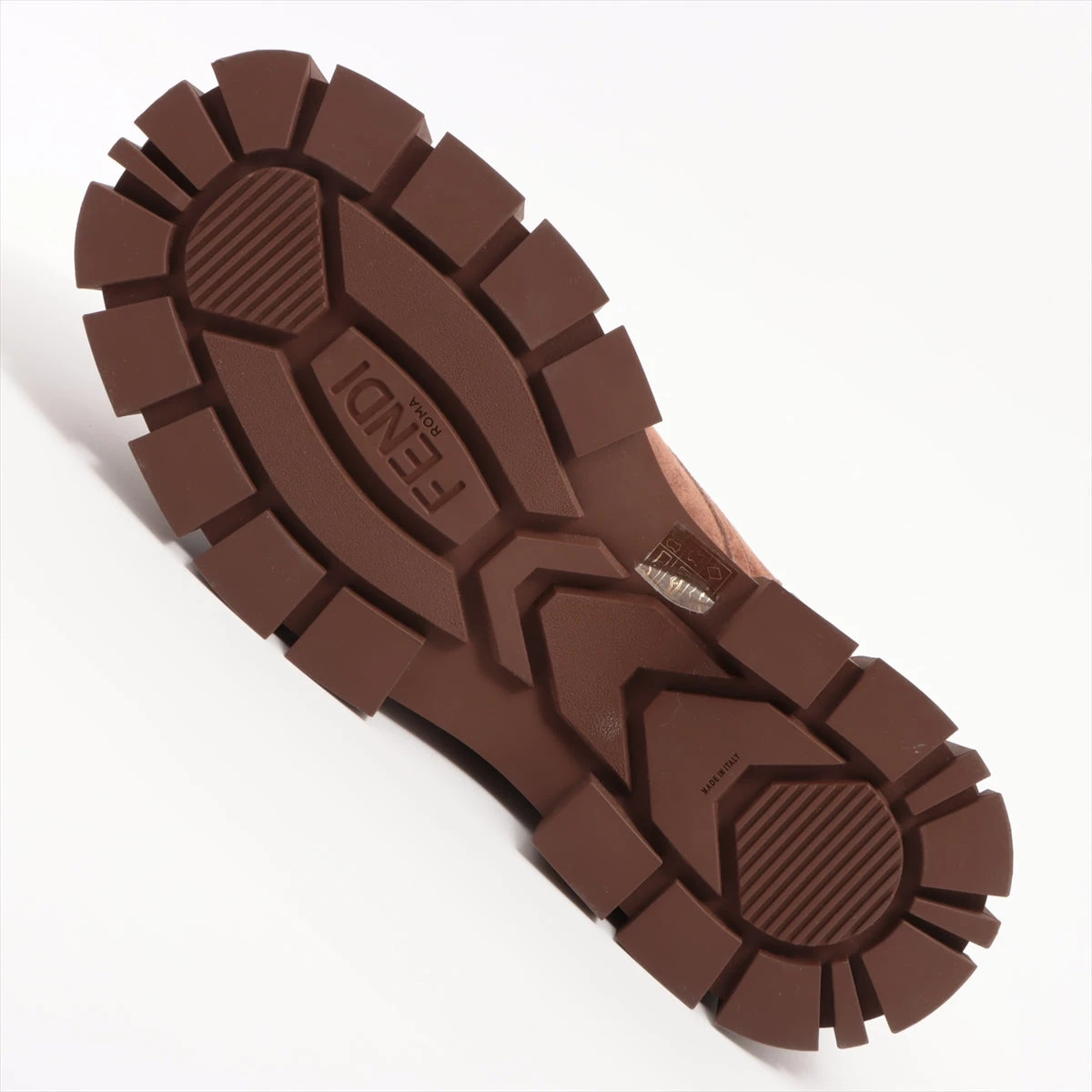 フェンディ スエード ブーツ 7 メンズ ブラウン U1448 A2562644｜中古