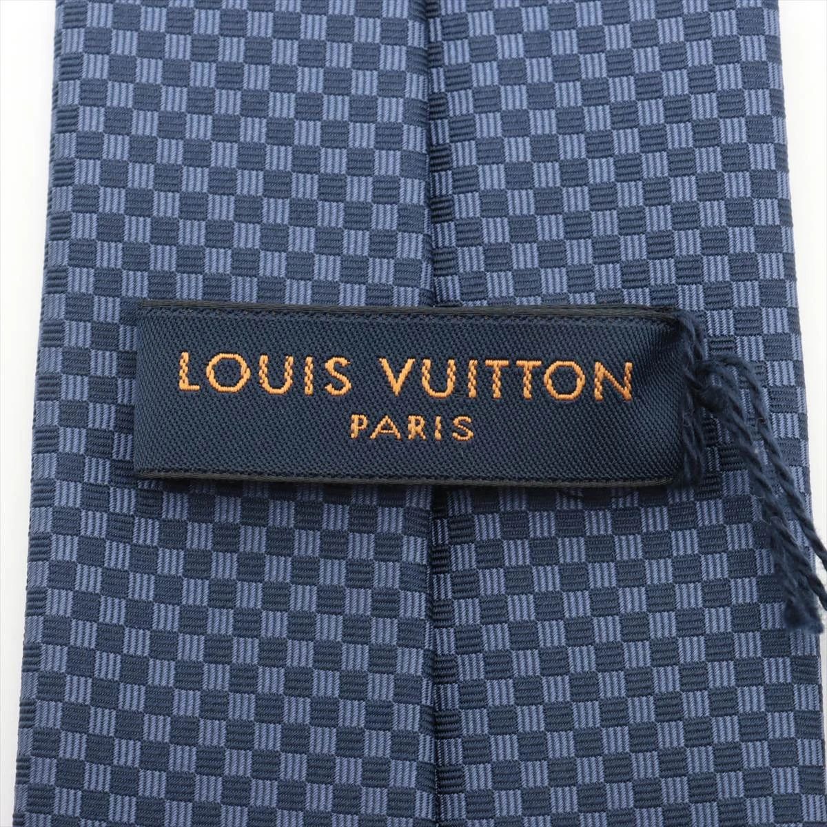 LOUIS VUITTON ネイビー マイクロダミエ ネクタイ シルク ロゴ刺繍 楽天市場】ルイヴィトン LOUIS VUITTON ネクタイ クラヴァット