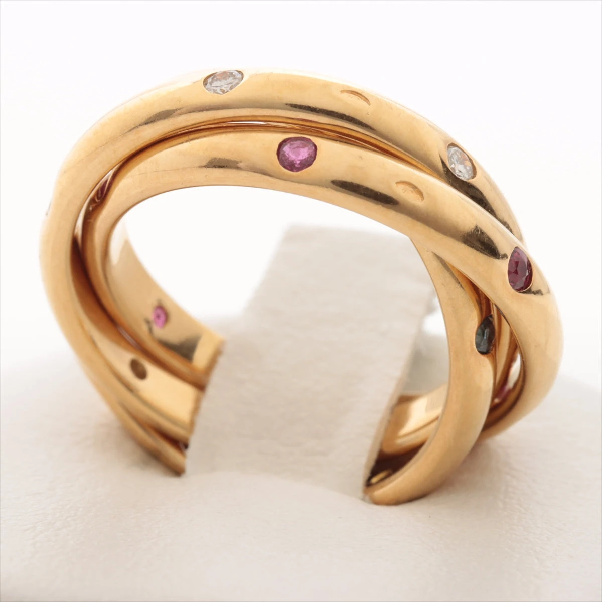 カルティエ コンステレーション ダイヤ ルビー ダイヤ リング 750(YG