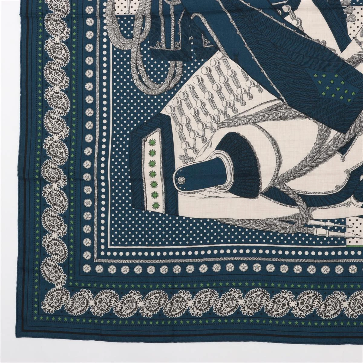 HERMES エルメスカレジュアン　ズアブとドラゴン エルメス カレジェアン Zouaves et Dragons ズアヴとドラゴン スカーフ