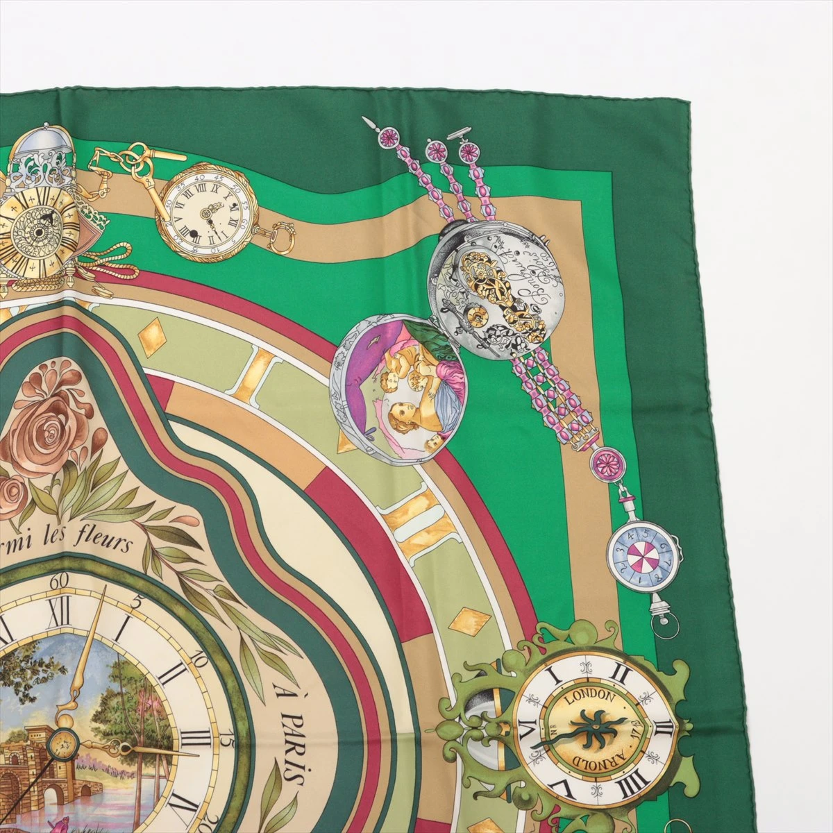エルメス カレ90 la ronde des heures 時ノ輪舞 スカーフ シルク エルメス カレ90 la ronde des heures 時ノ輪舞 スカーフ シルク
