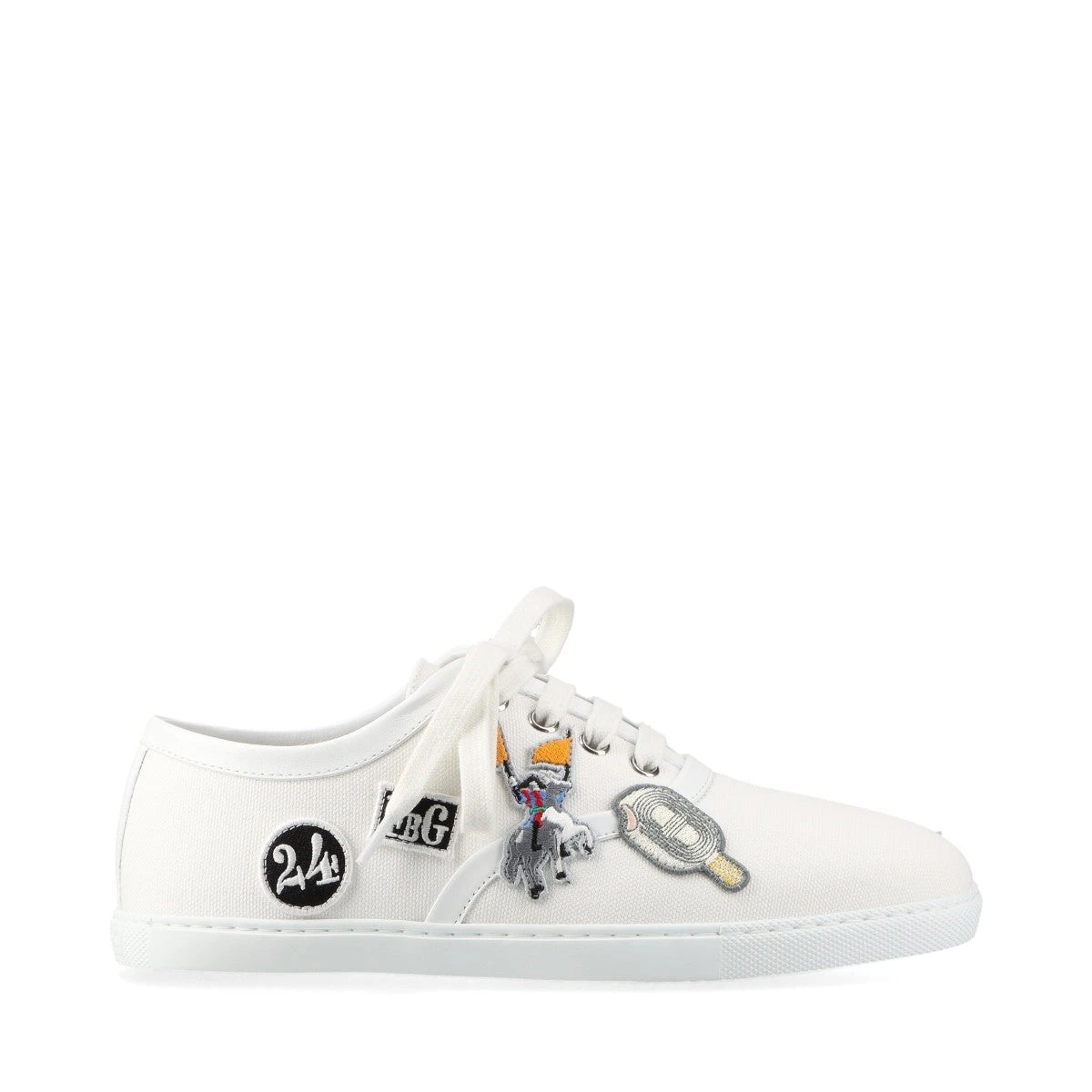 エルメス イノサン 24SS キャンバス×レザー スニーカー 36.5