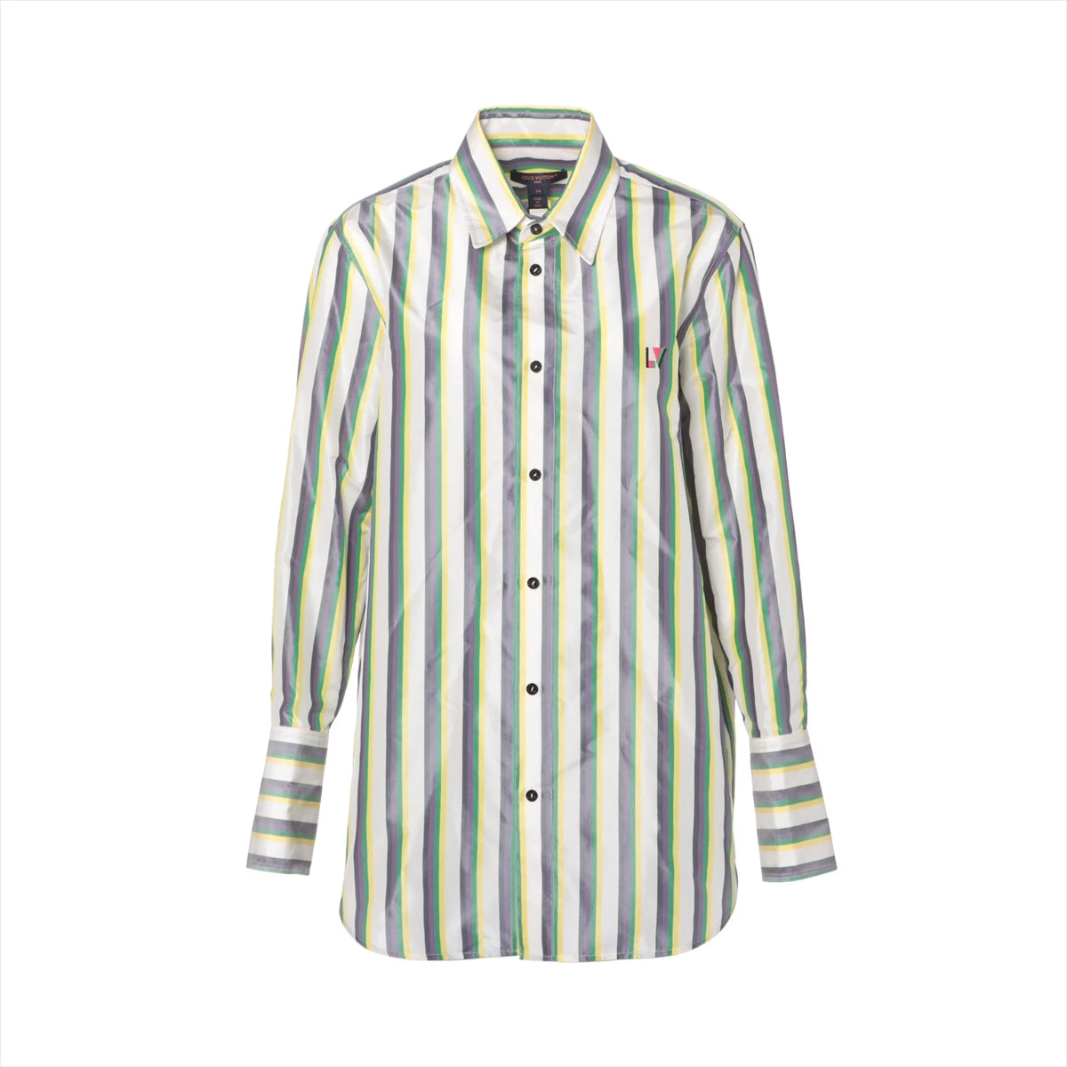 ヴィトン 24SS シルク シャツ 34 レディース マルチカラー RW241WB