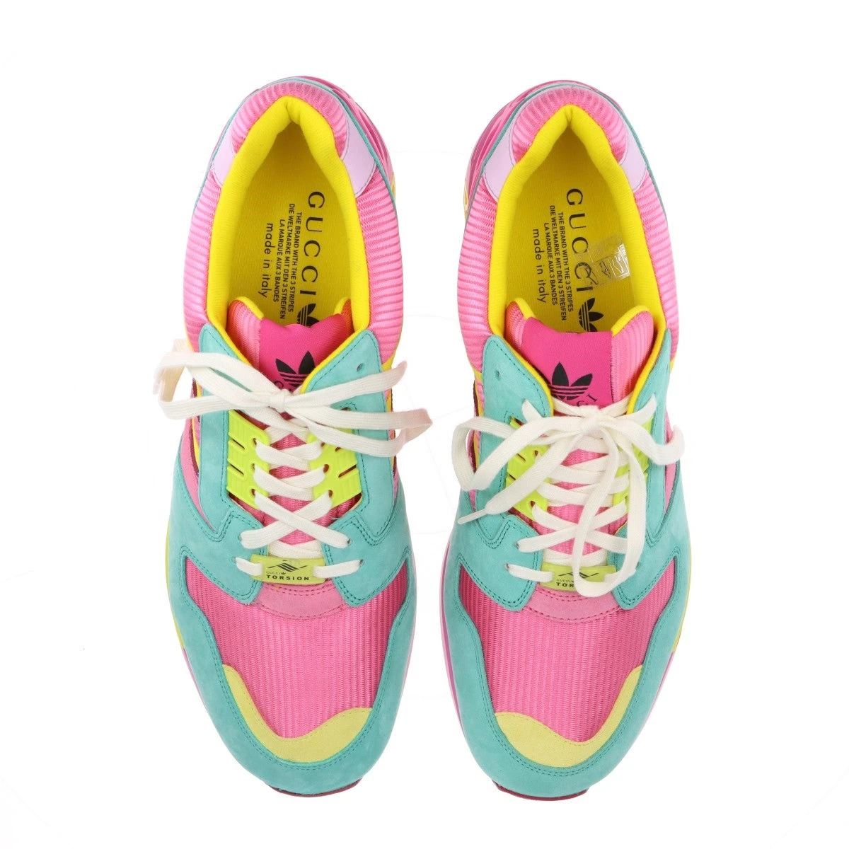 グッチ×アディダス ZX8000 スエード×ファブリック スニーカー 29.5cm