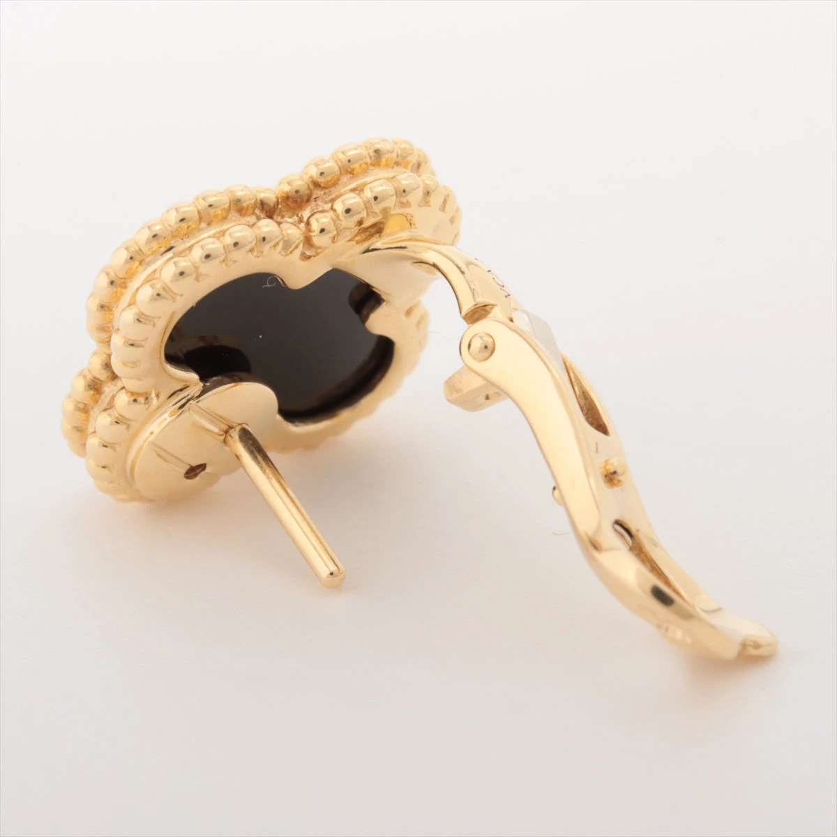 ヴァンクリーフ&アーペル ヴィンテージアルハンブラ オニキス ピアス