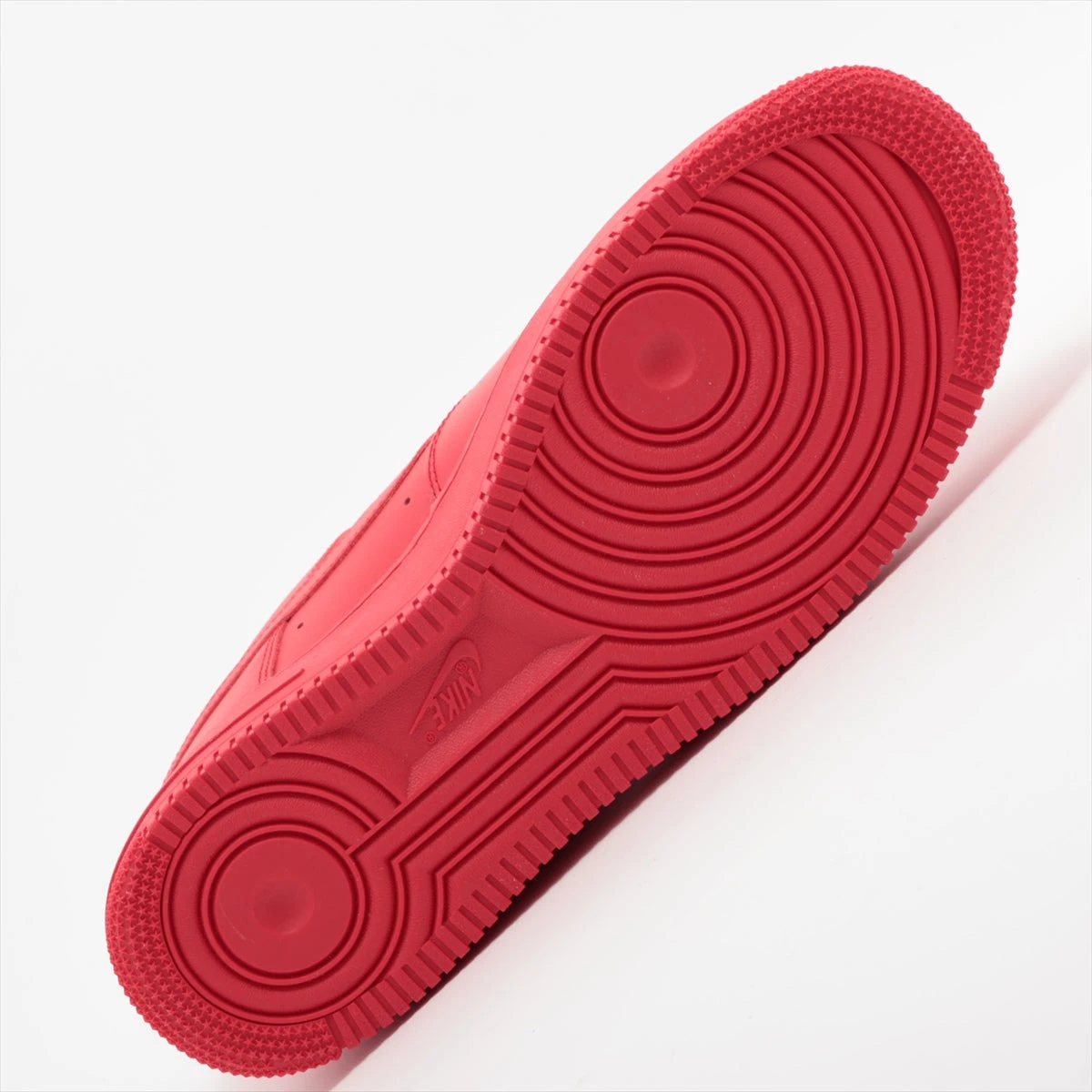 ナイキ レザー ハイカットスニーカー 27.5cm メンズ レッド AIR