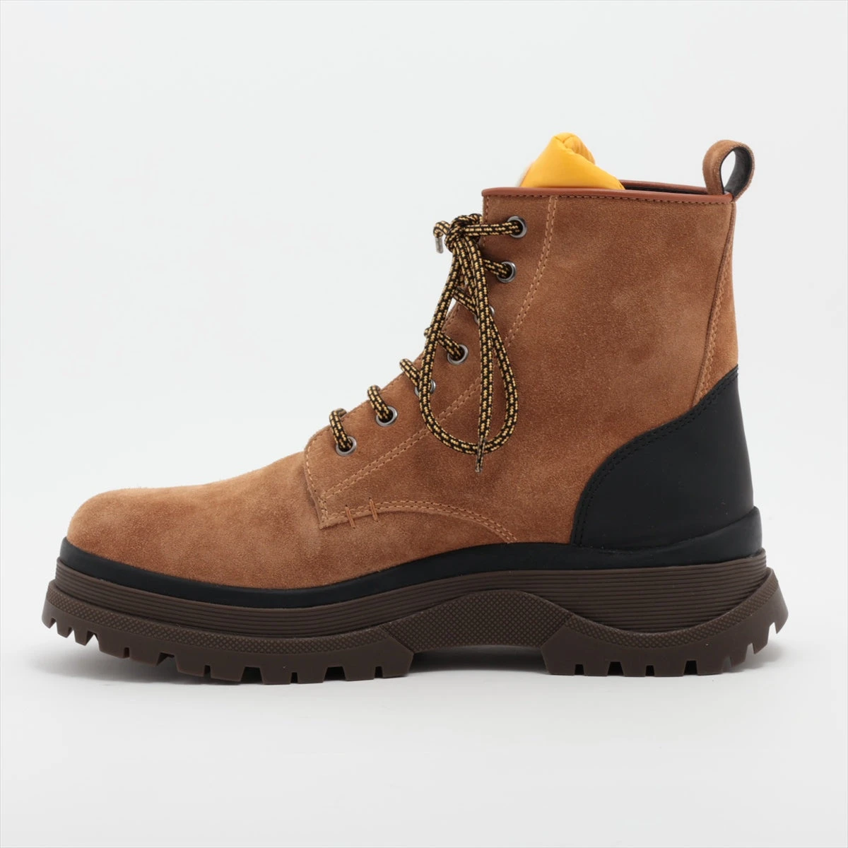 モンクレール スエード ブーツ 41 メンズ ブラウン×ブラック ULYSSE