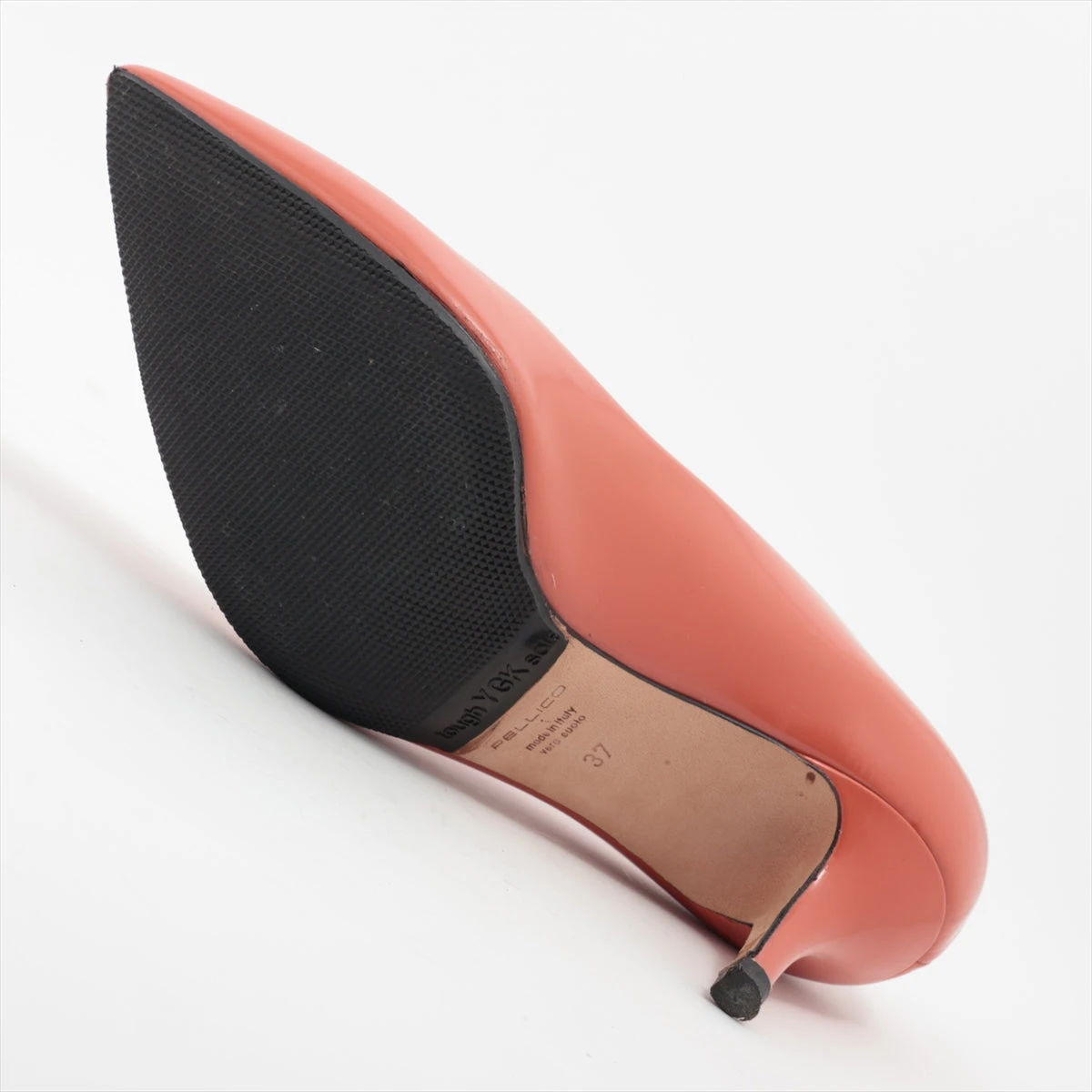 ペリーコ レザー パンプス 37 レディース オレンジ A2845299