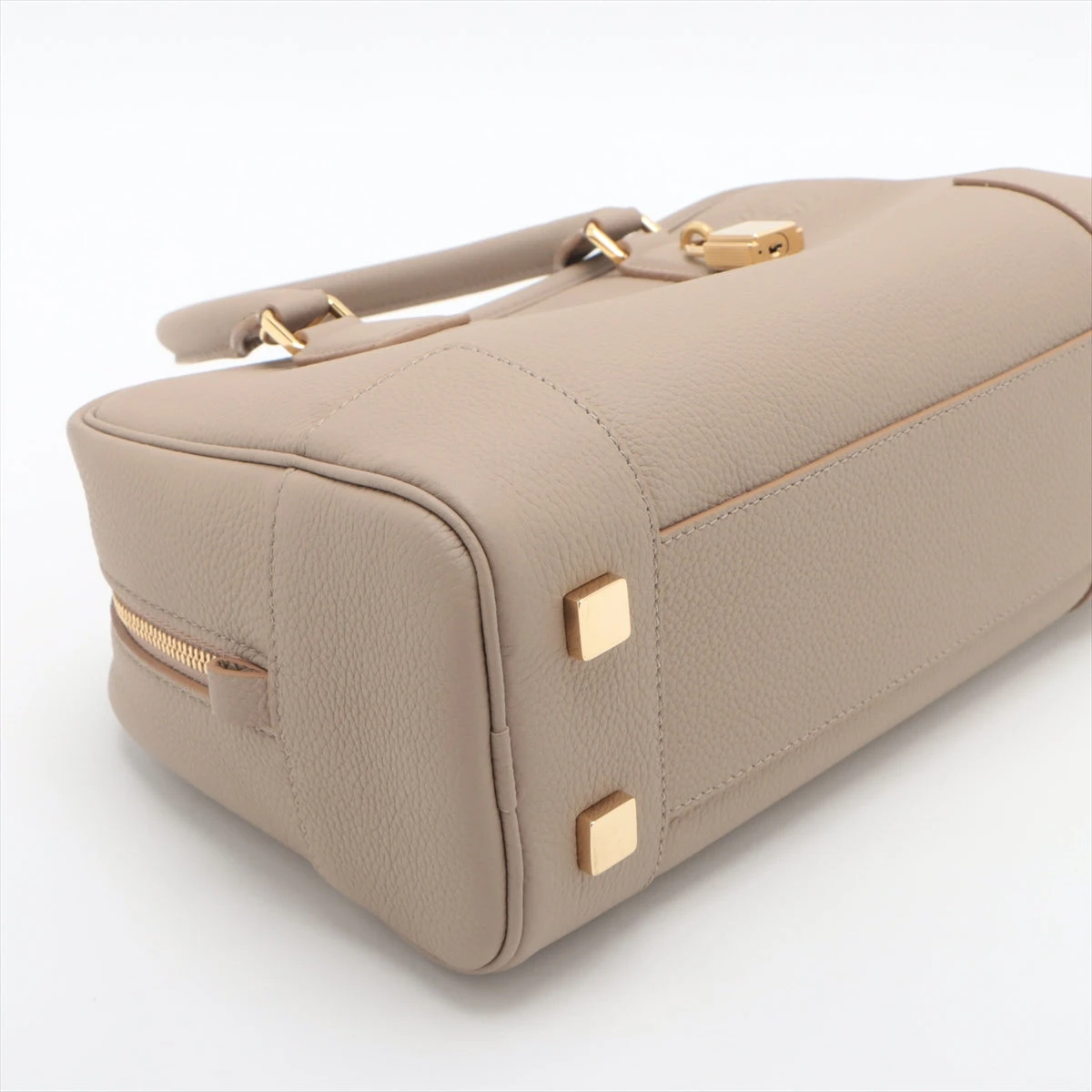 ロエベ アマソナ24 レザー 2WAYハンドバッグ ベージュ A2847443｜中古