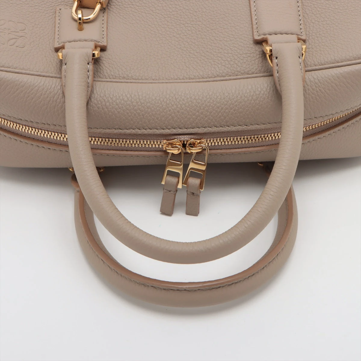 ロエベ アマソナ24 レザー 2WAYハンドバッグ ベージュ A2847443｜中古