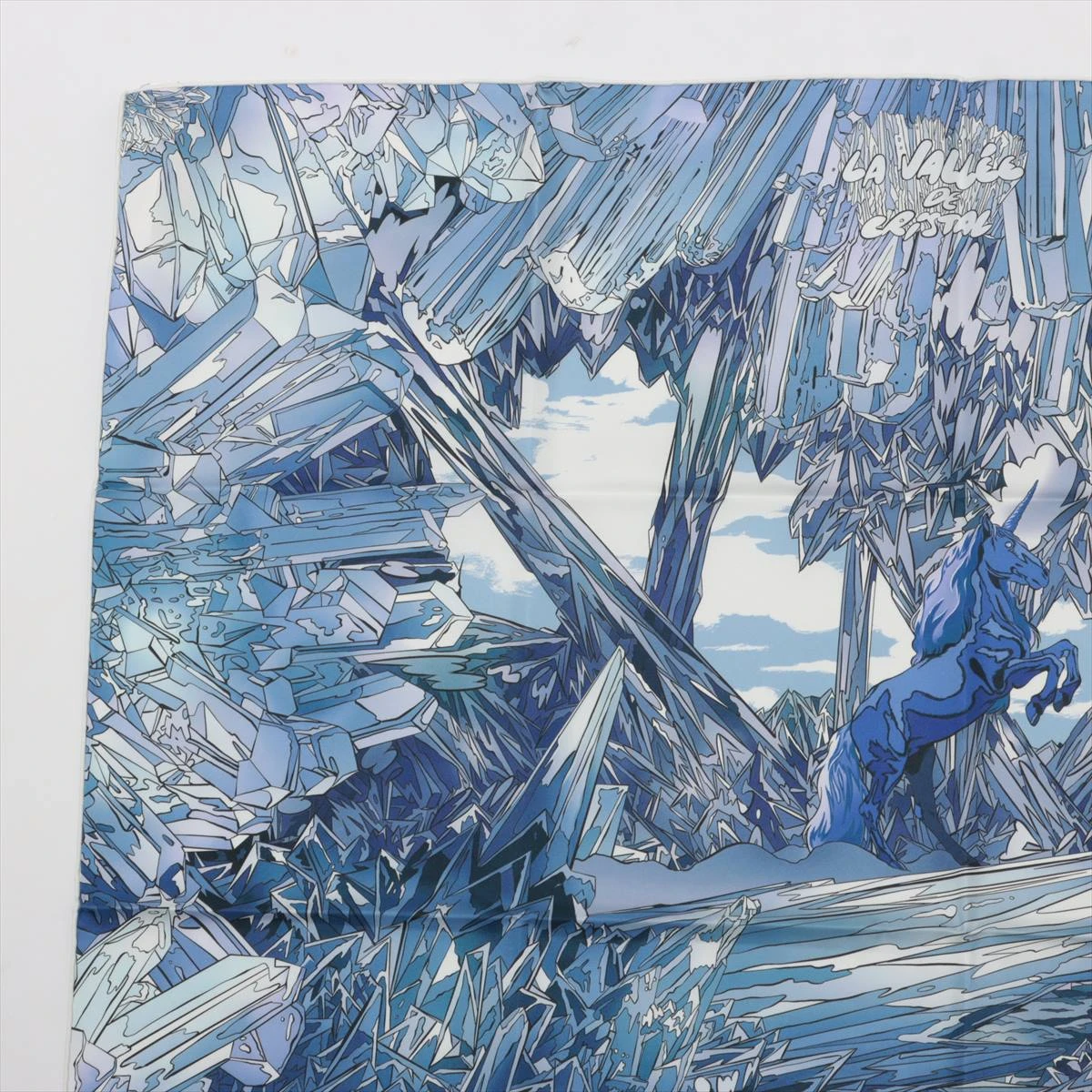 エルメス カレ90 La Vallee de Cristal 水晶の谷の風景 スカーフ