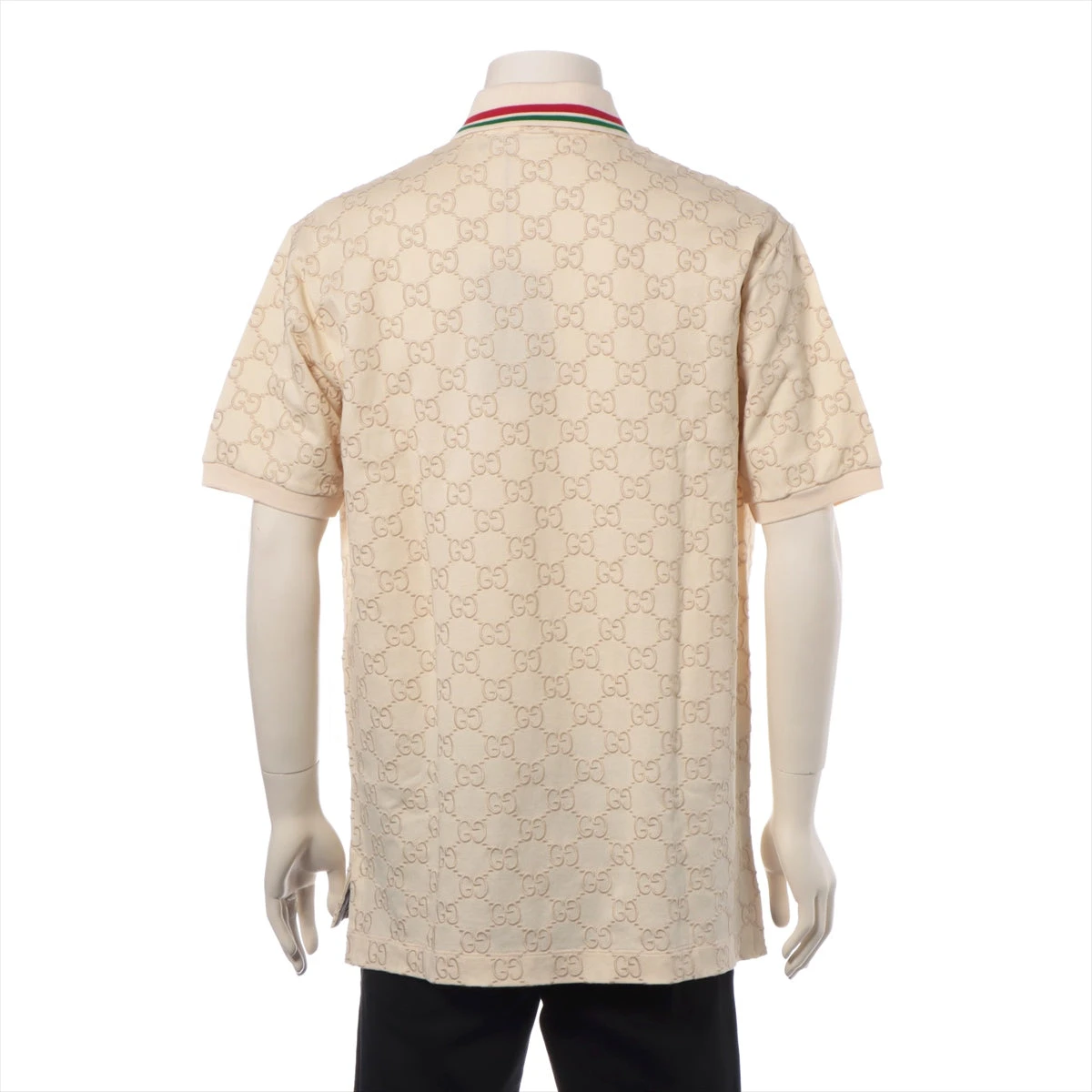 GUCCI ポロシャツ シルク M ベージュ グッチ メンズ ウェアGG コットンピケ ポロシャツ | GUCCI® JP
