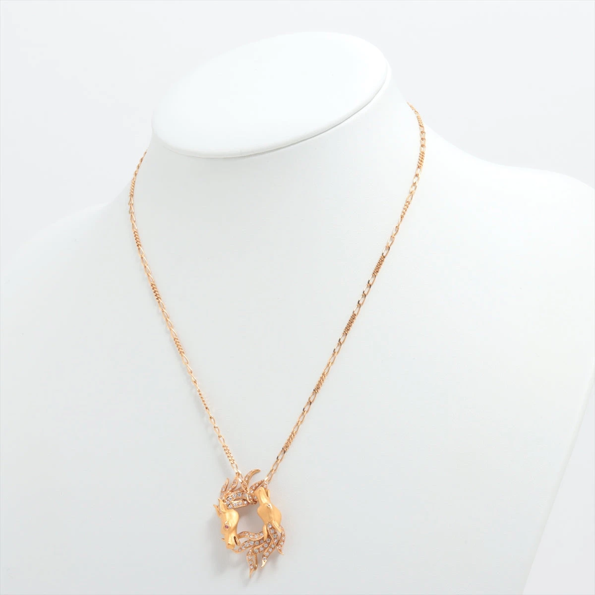 カレライカレラ ダイヤ ルビー ネックレス 750(YG) 13.9g A2542131 