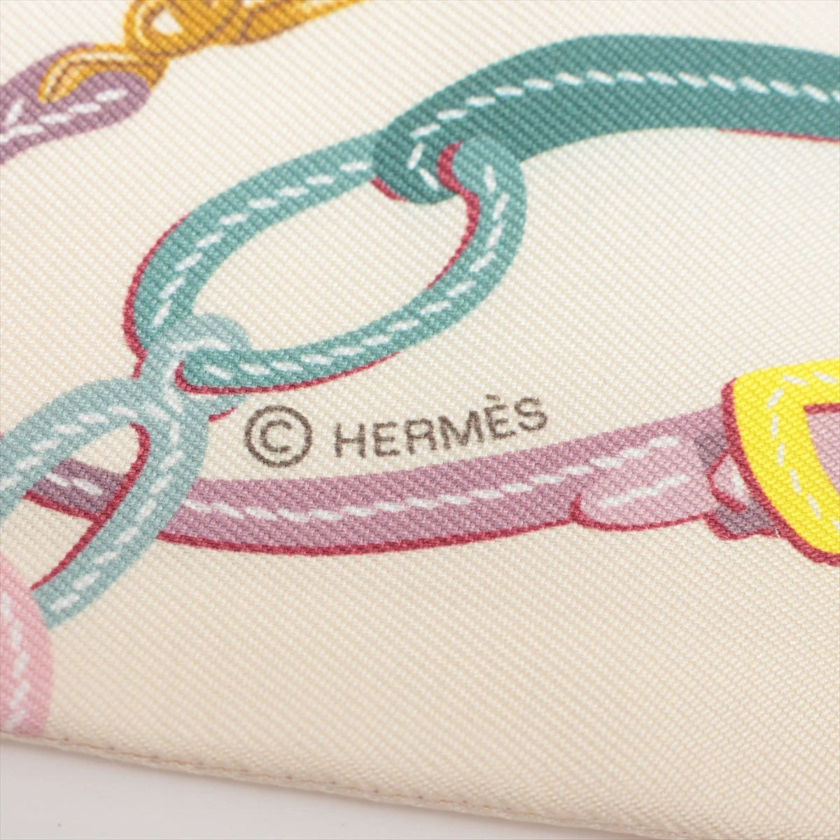 最終価格HERMES❤訳あり❤クリーニング済み❤ツイリー❤式典用馬勒 エルメス ツイリー BRIDES de GALA 式典用馬勒 スカーフ シルク