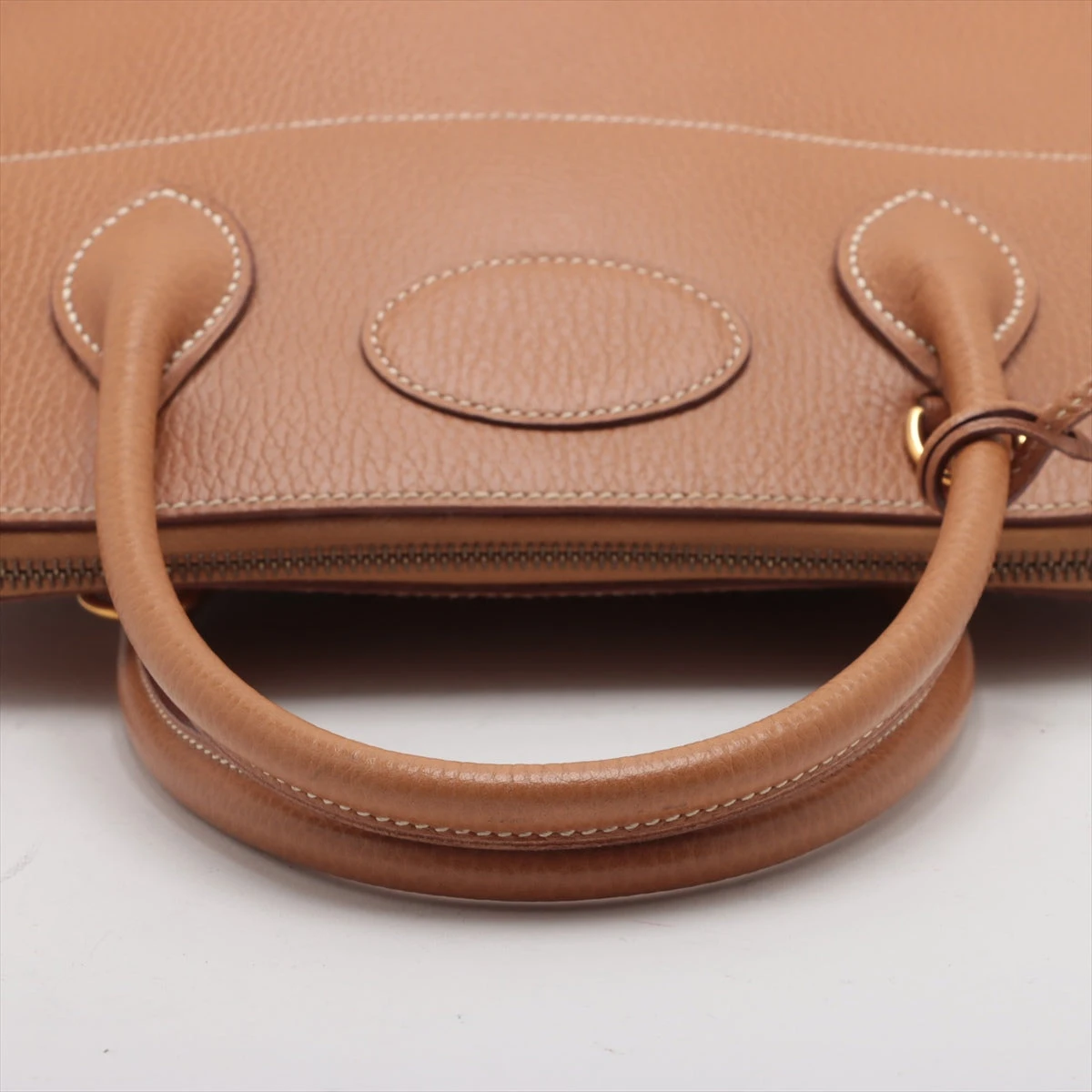 ☆極美品☆ エルメスボリード35 ゴールドアルデンヌハンドバッグ〇X刻