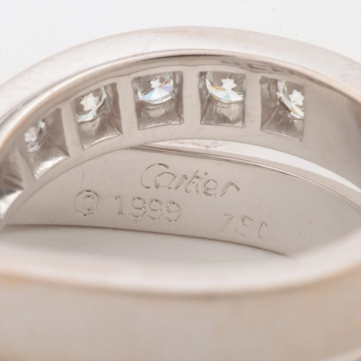 カルティエ パリ ダイヤ リング 750(WG) 15.1g 50 A2473249｜中古 