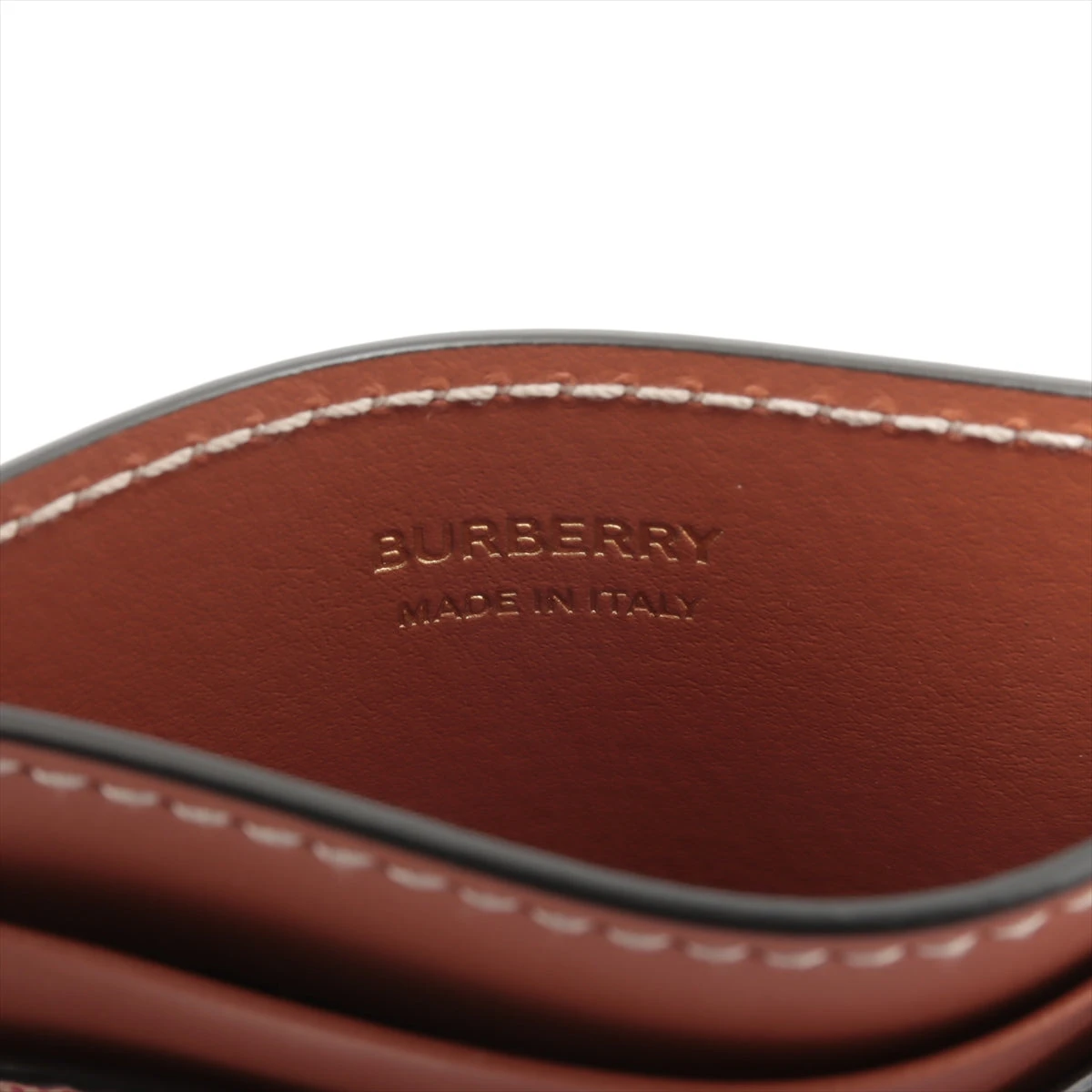 BURBERRY 名刺入れ レザー・廃盤希少・ベージュ・ブラック・ノバ