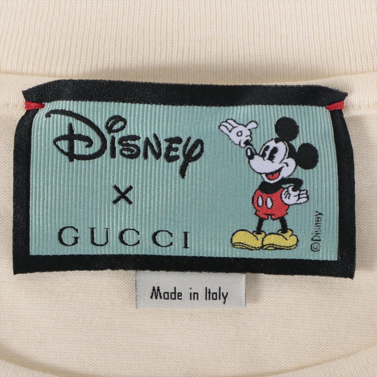グッチ×ディズニー 20SS コットン Tシャツ XS メンズ アイボリー