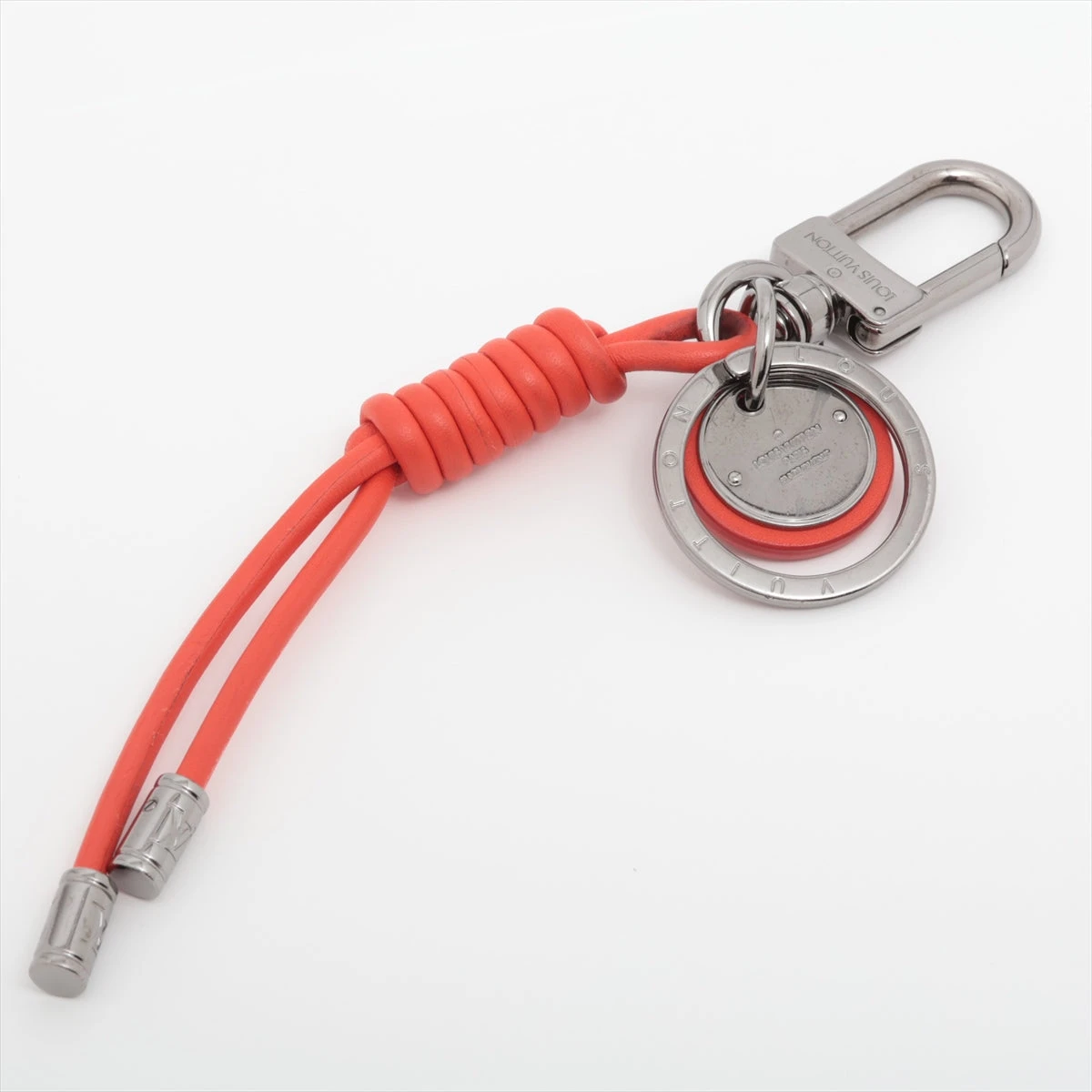 ヴィトン M67360 キーホルダー レザーロープ DI1115 キーリング GP×革