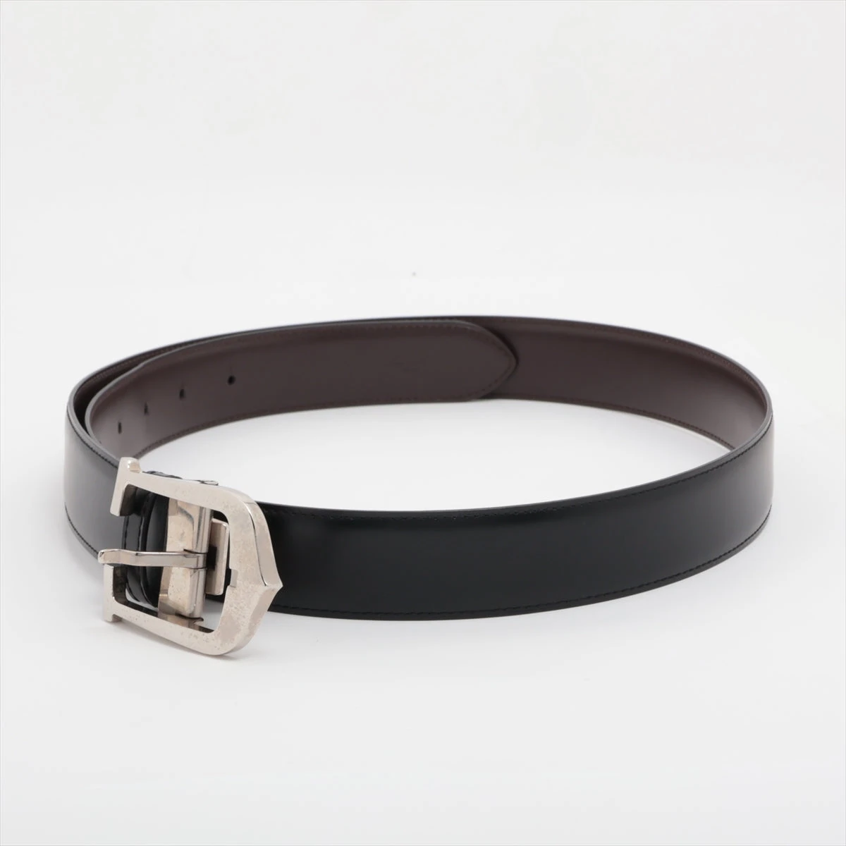 カルティエ アロンジェ ベルト レザー ブラック A2820948｜中古