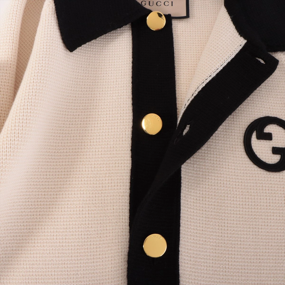 GUCCI/ グッチ /インターロッキングGリブカーディガン Gucci グッチ インターロッキングG リバーシブル カーディガン