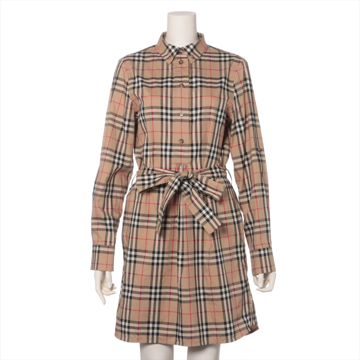 未使用　タグ付き　バーバリー　Burberry ワンピース　ドレス　ボタニカル BURBERRY バーバリー ワンピース ドレス レディース38 レッド