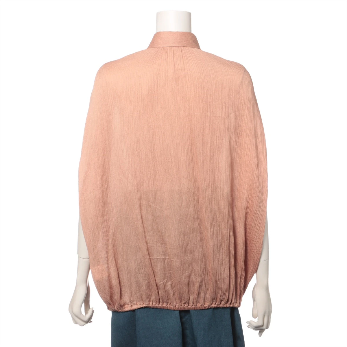 エルメス 16SS シルク ブラウス 34 レディース オレンジ 06-7609 