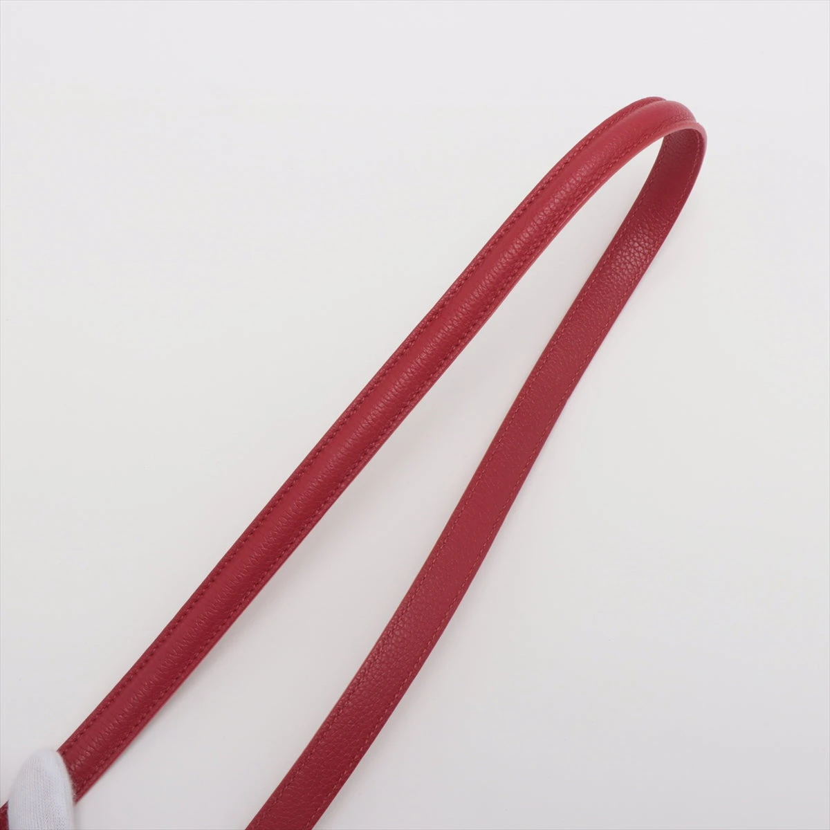セリーヌ 16セーズ スモール レザー 2WAYハンドバッグ レッド