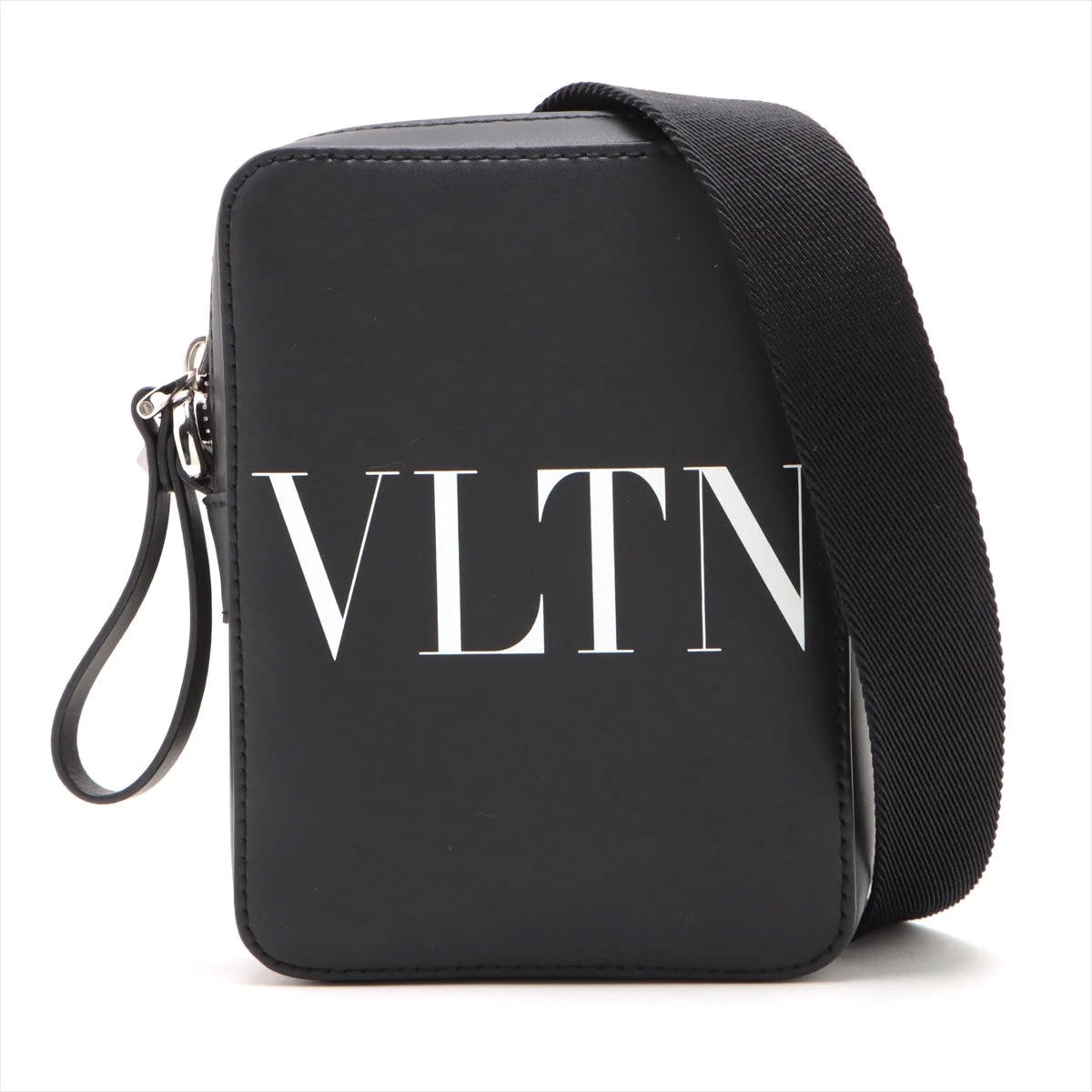 美品✨ヴァレンティノ ショルダーバッグ VLTN レザー ロゴ ブラック ヴァレンティノ VLTN レザー ショルダーバッグ ブラック