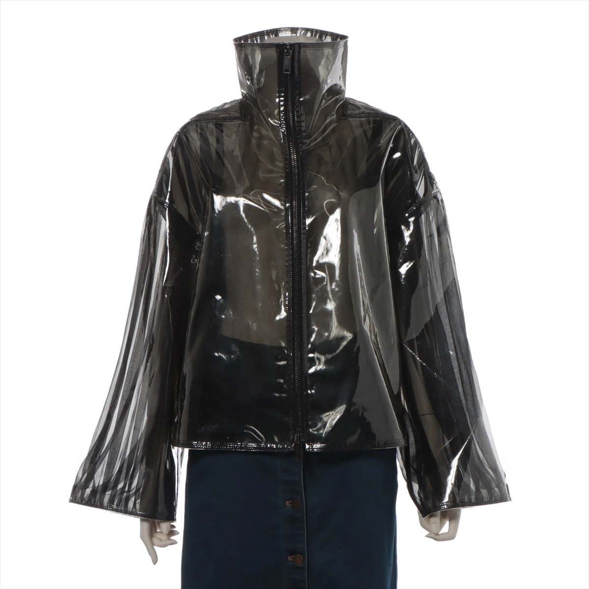 ヴァレンティノ 18SS ビニール ジャケット 40 レディース クリア