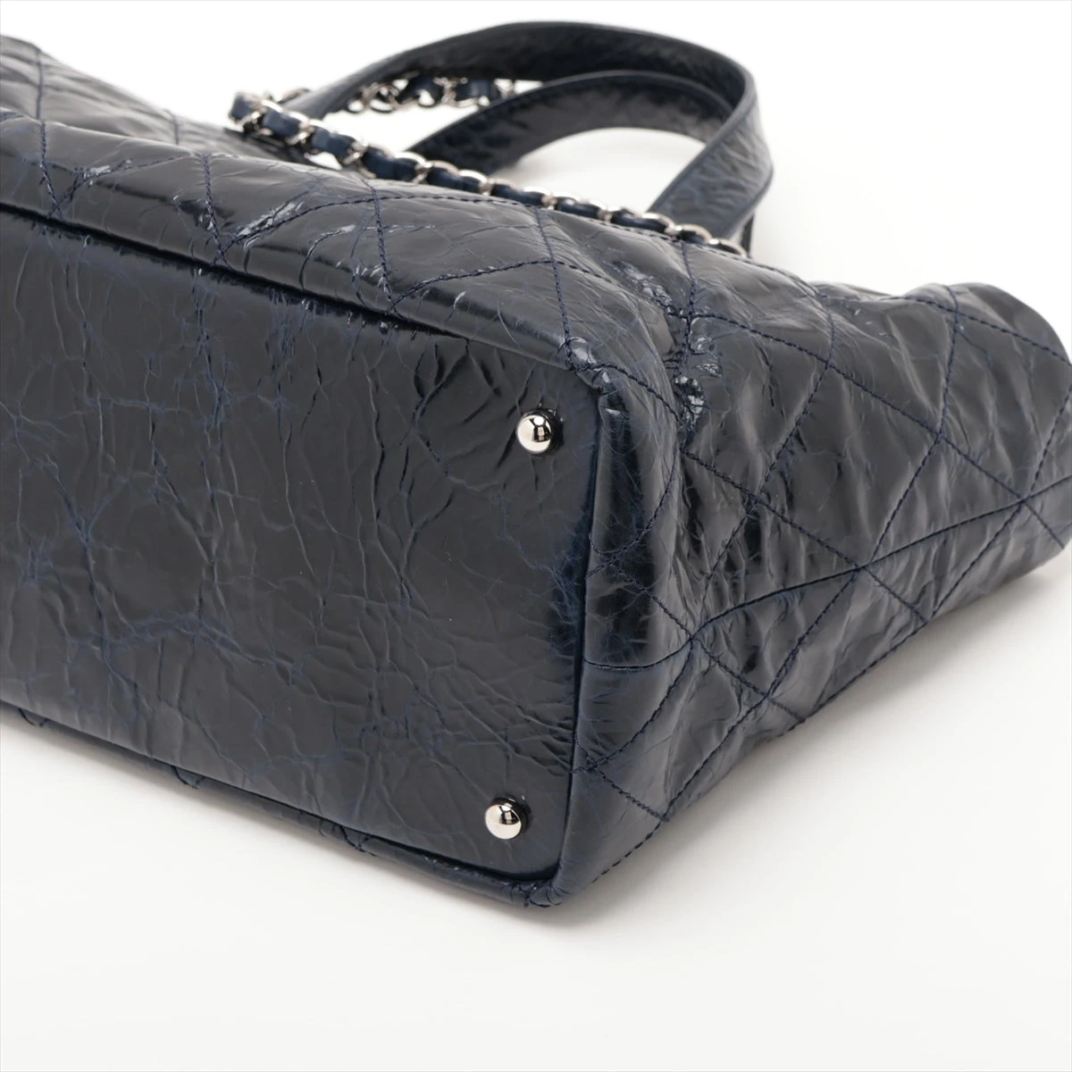 シャネル ポートベロー パテントレザー 2WAYハンドバッグ チェーン