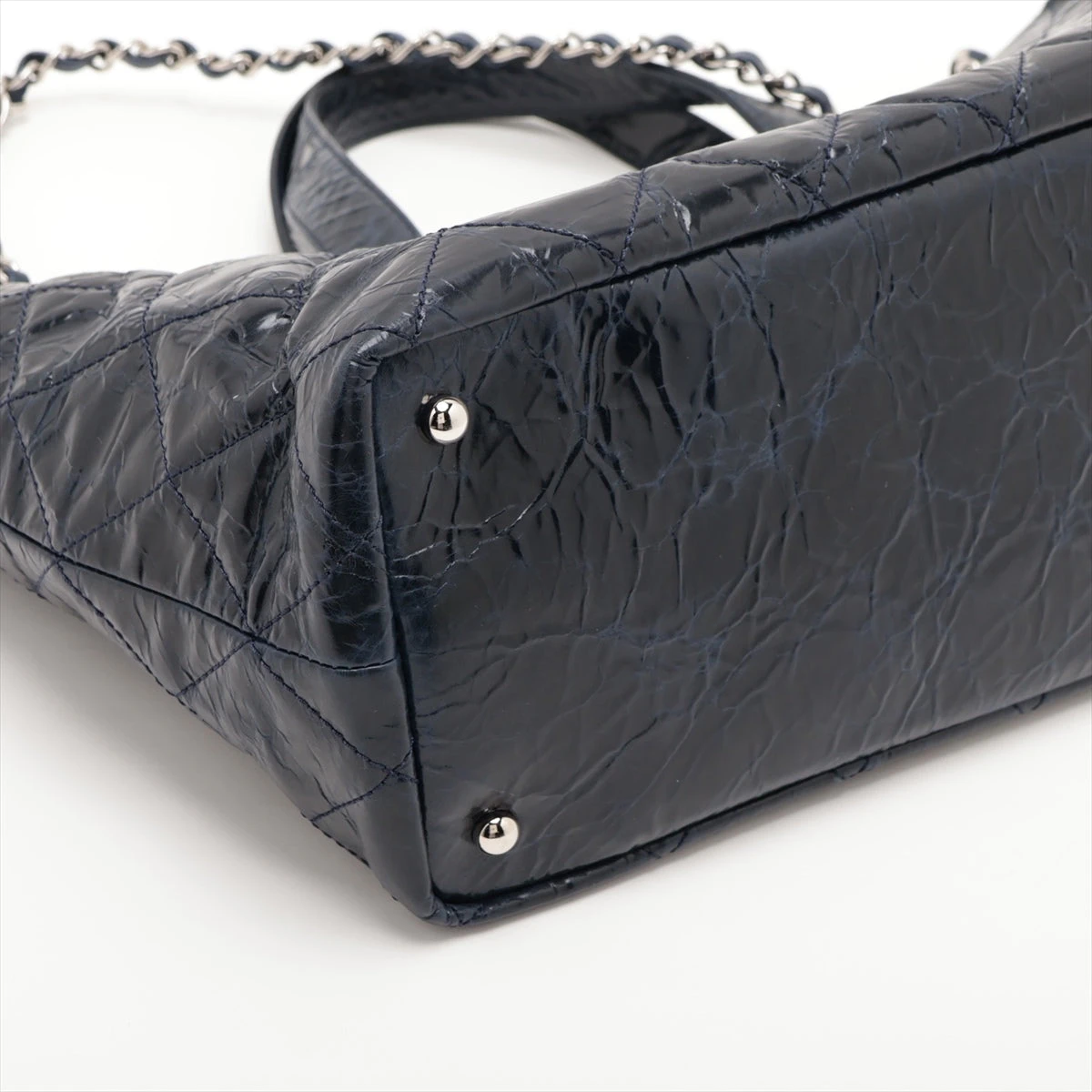 シャネル ポートベロー パテントレザー 2WAYハンドバッグ チェーン