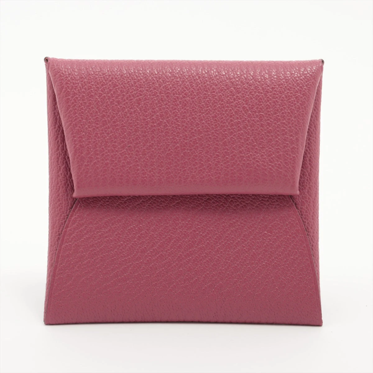 エルメス バスティア シェブルミゾル コインケース ピンク シルバー  