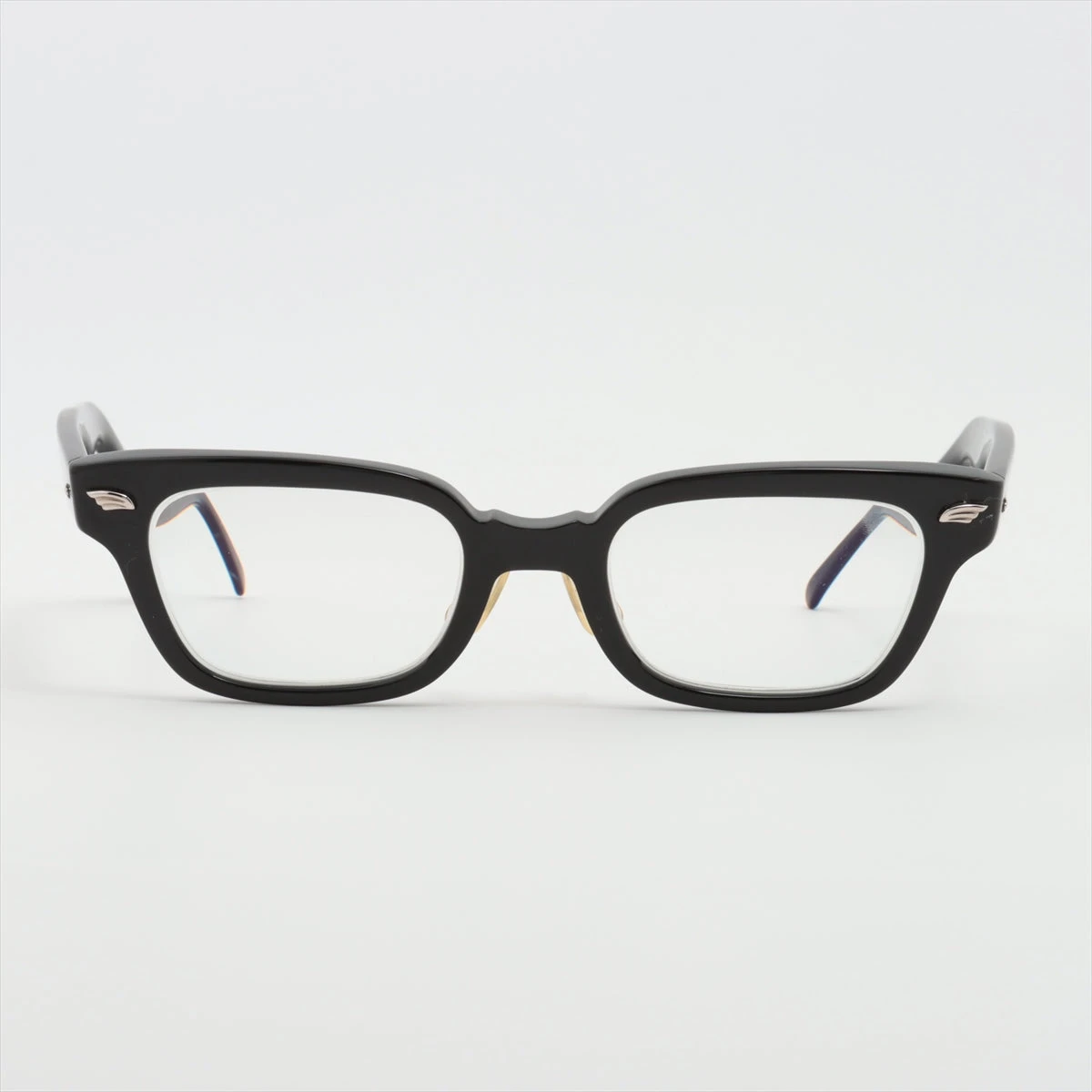 白山眼鏡店 レジン メガネ 白山眼鏡 メガネ レジン ブラック A2846211｜中古ブランド品