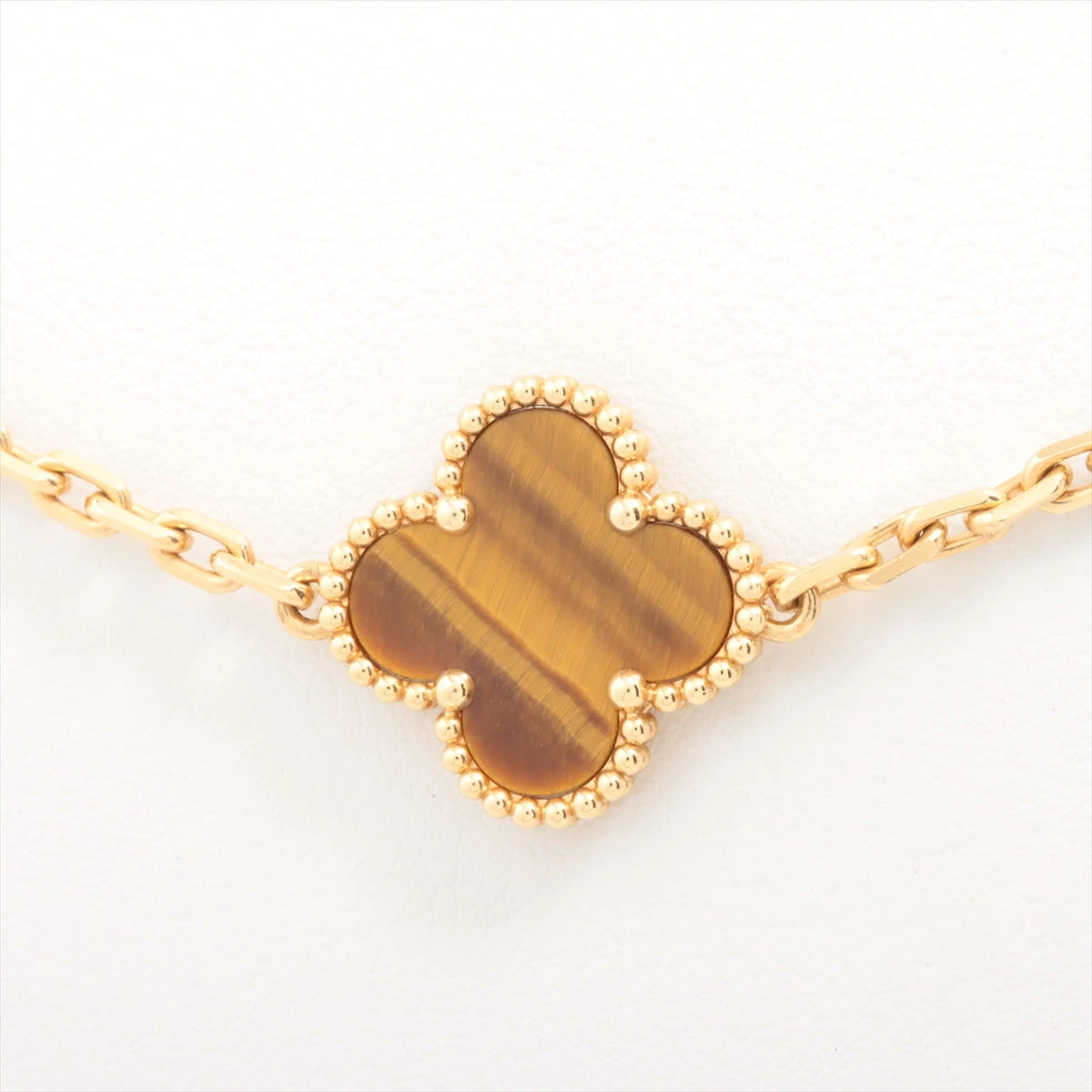 ヴァンクリーフ&アーペル ヴィンテージアルハンブラ 10P タイガーアイ